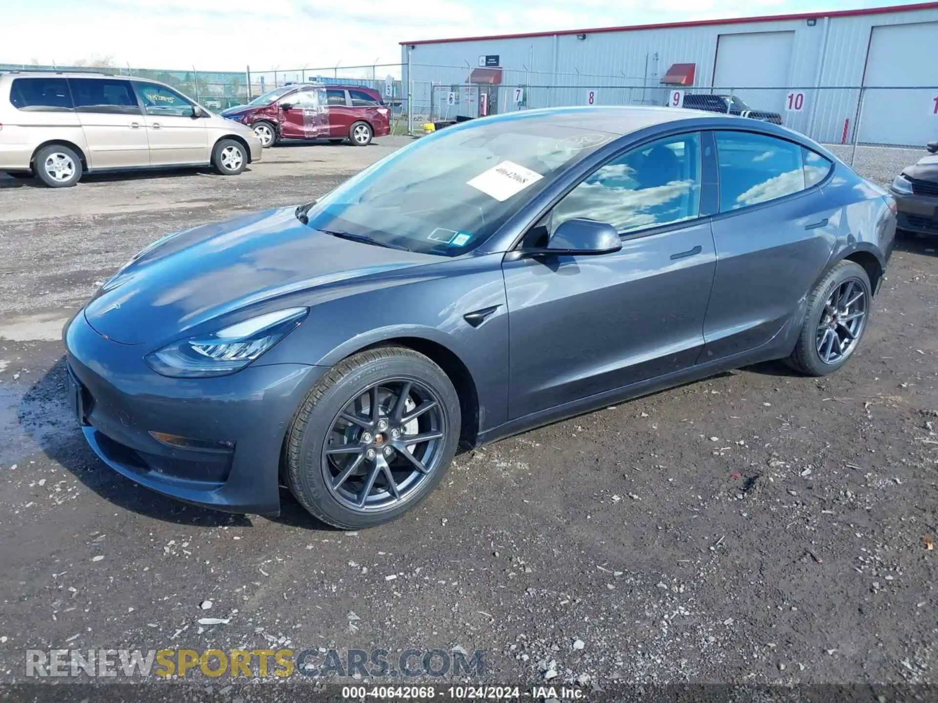 2 Photograph of a damaged car 5YJ3E1EB0NF278789 TESLA MODEL 3 2022