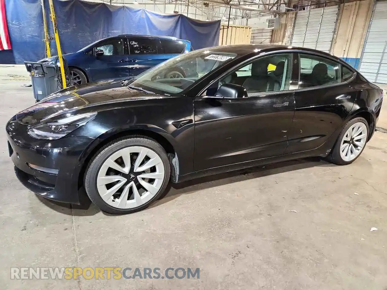 1 Photograph of a damaged car 5YJ3E1EB0NF286827 TESLA MODEL 3 2022