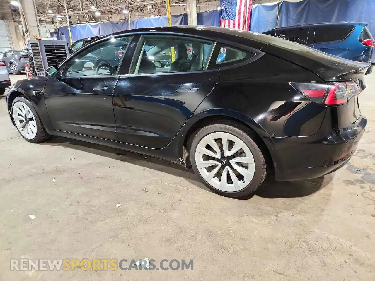 2 Photograph of a damaged car 5YJ3E1EB0NF286827 TESLA MODEL 3 2022