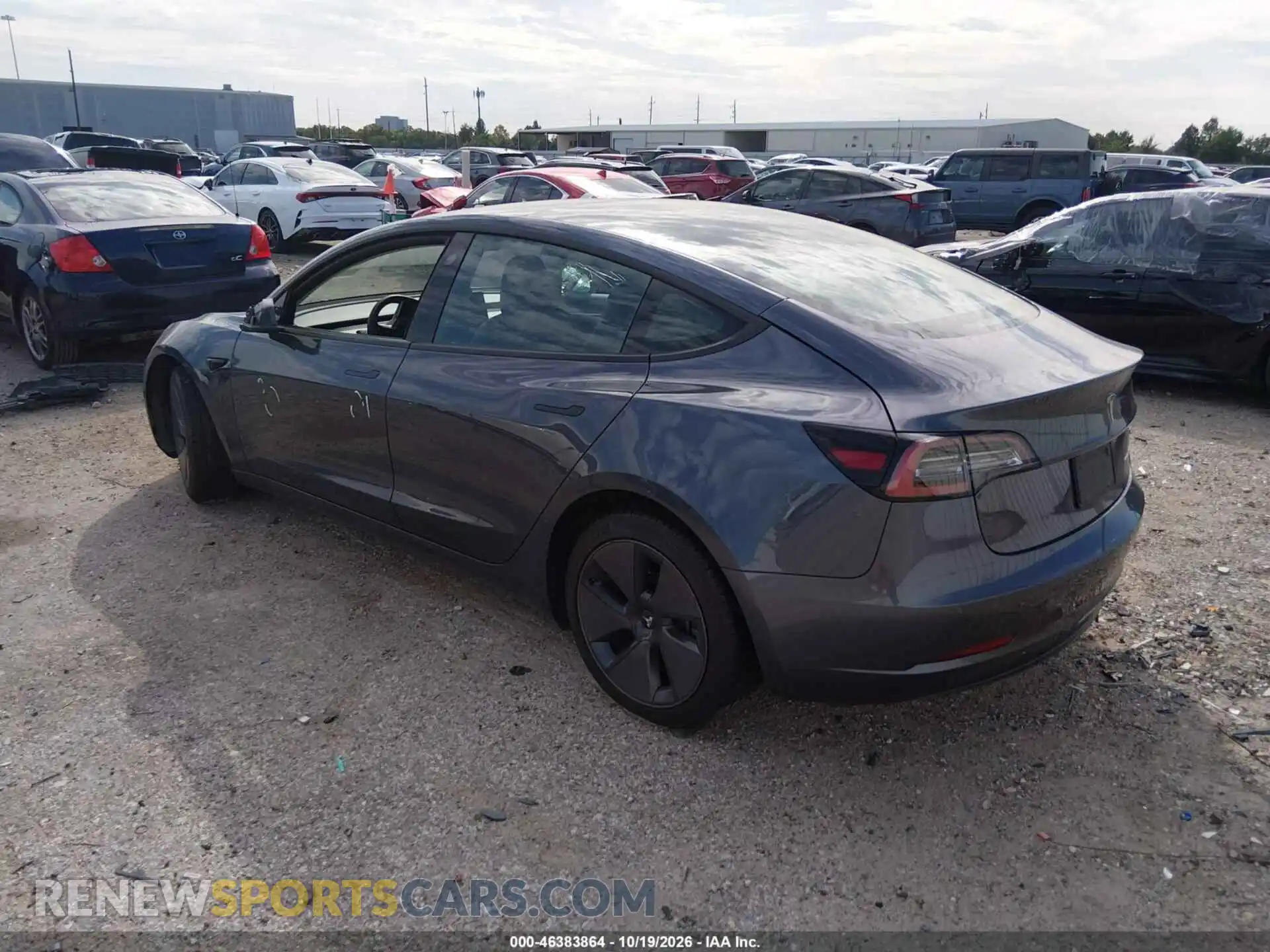 3 Photograph of a damaged car 5YJ3E1EB0NF325917 TESLA MODEL 3 2022