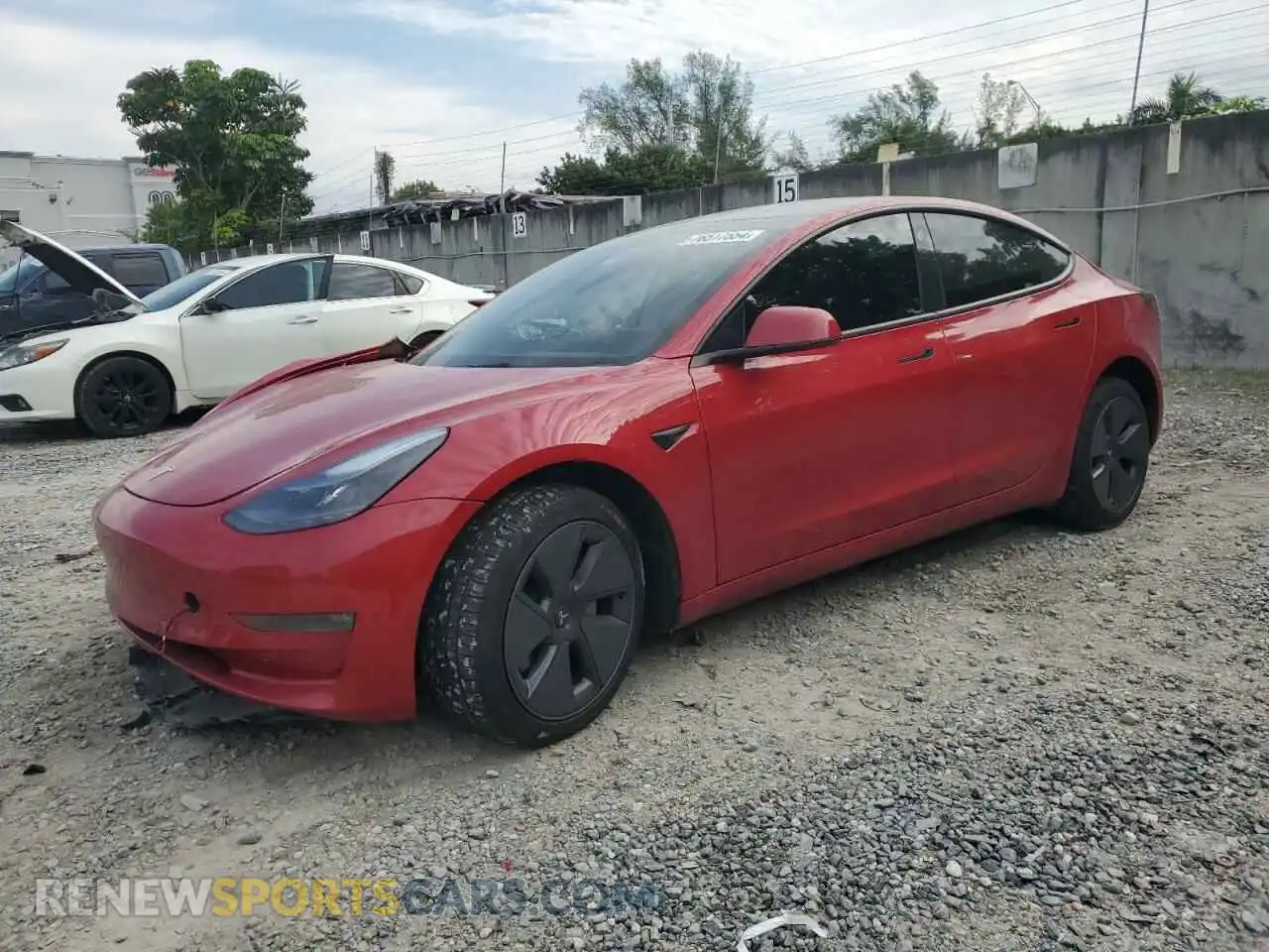 1 Фотография поврежденного автомобиля 5YJ3E1EB0NF333760 TESLA MODEL 3 2022