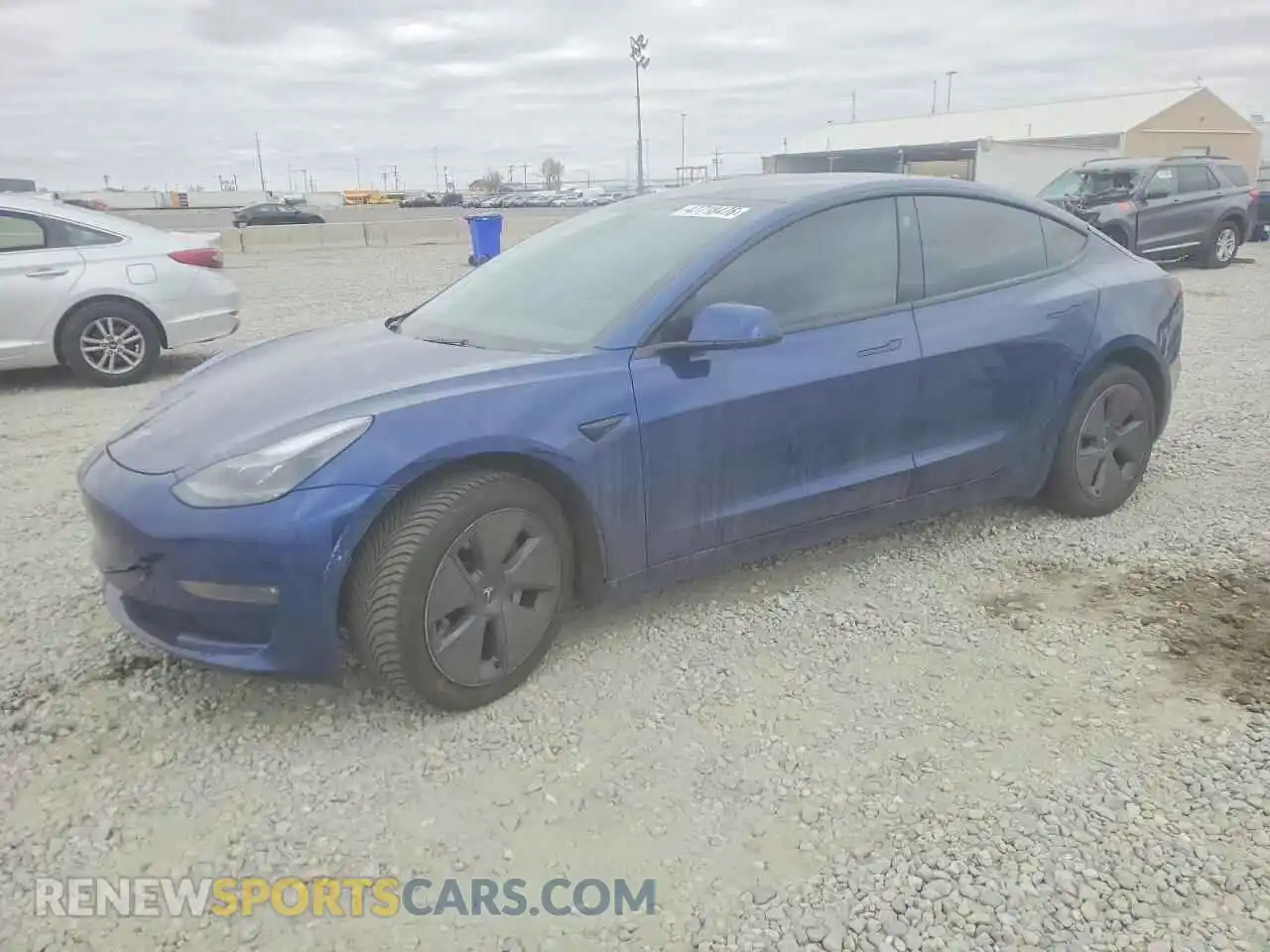 1 Photograph of a damaged car 5YJ3E1EB0NF334777 TESLA MODEL 3 2022