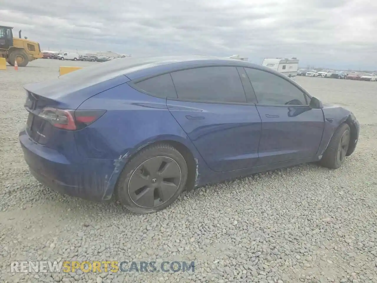 3 Photograph of a damaged car 5YJ3E1EB0NF334777 TESLA MODEL 3 2022