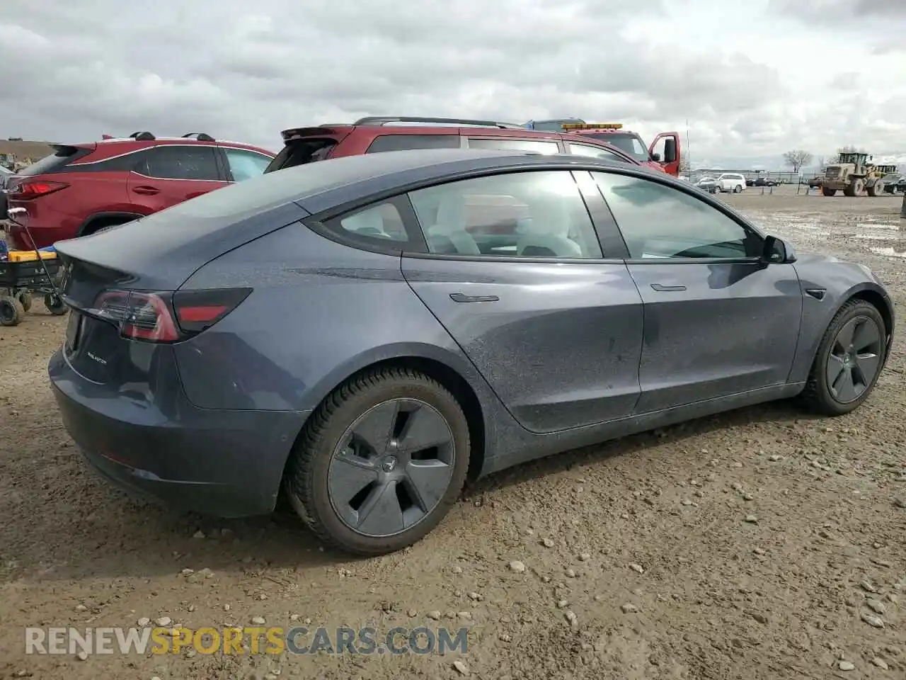3 Photograph of a damaged car 5YJ3E1EB0NF352700 TESLA MODEL 3 2022