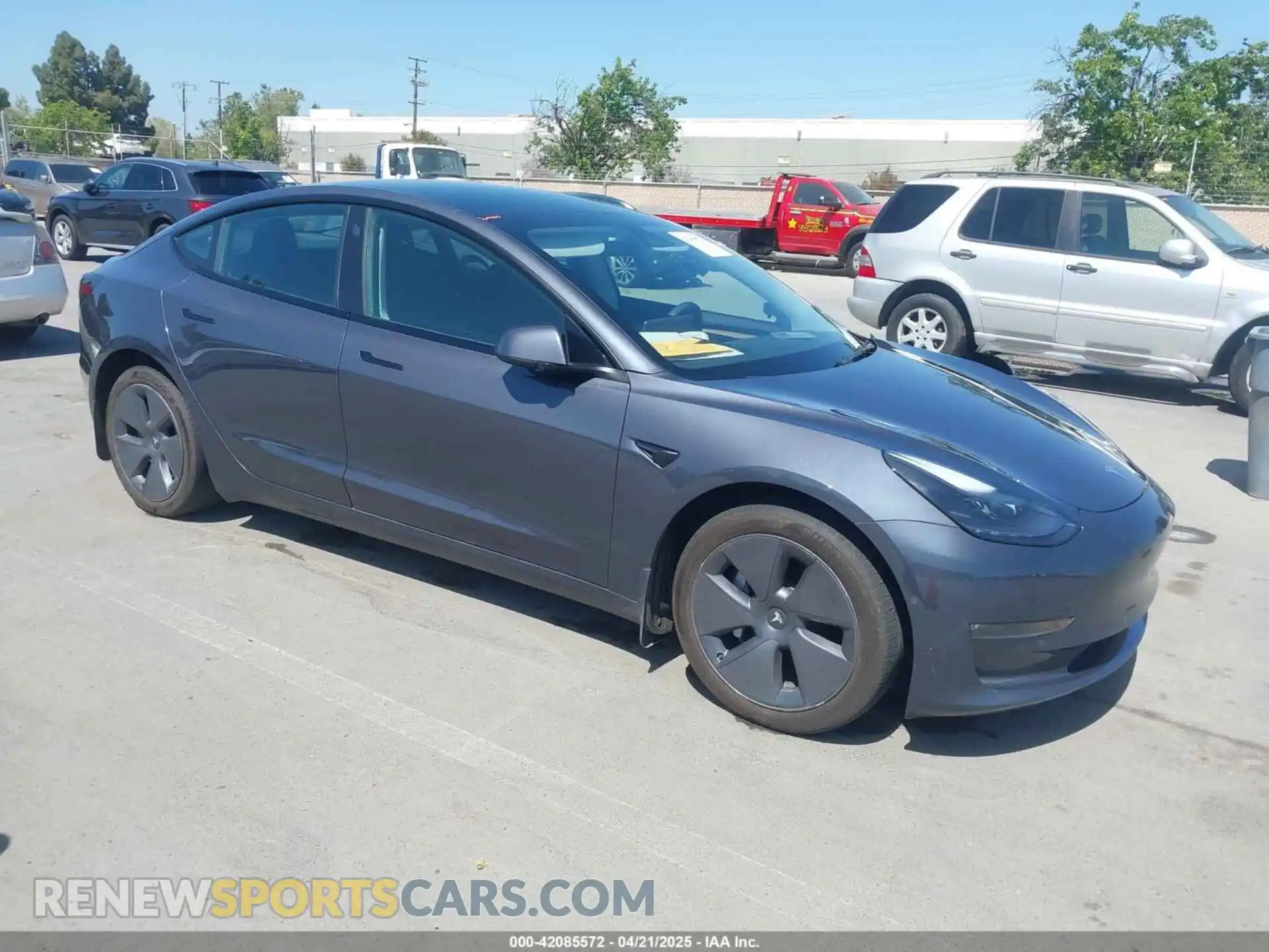 1 Photograph of a damaged car 5YJ3E1EB0NF364989 TESLA MODEL 3 2022
