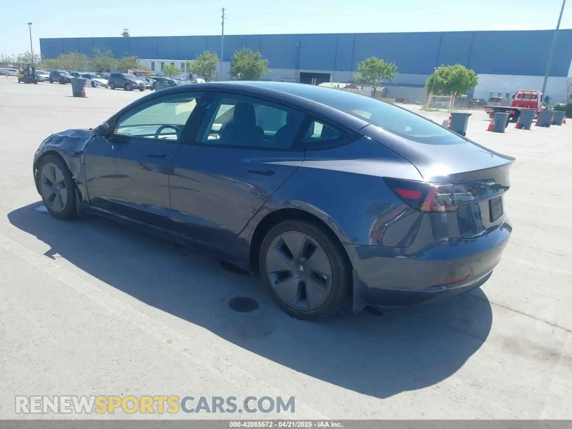 3 Photograph of a damaged car 5YJ3E1EB0NF364989 TESLA MODEL 3 2022