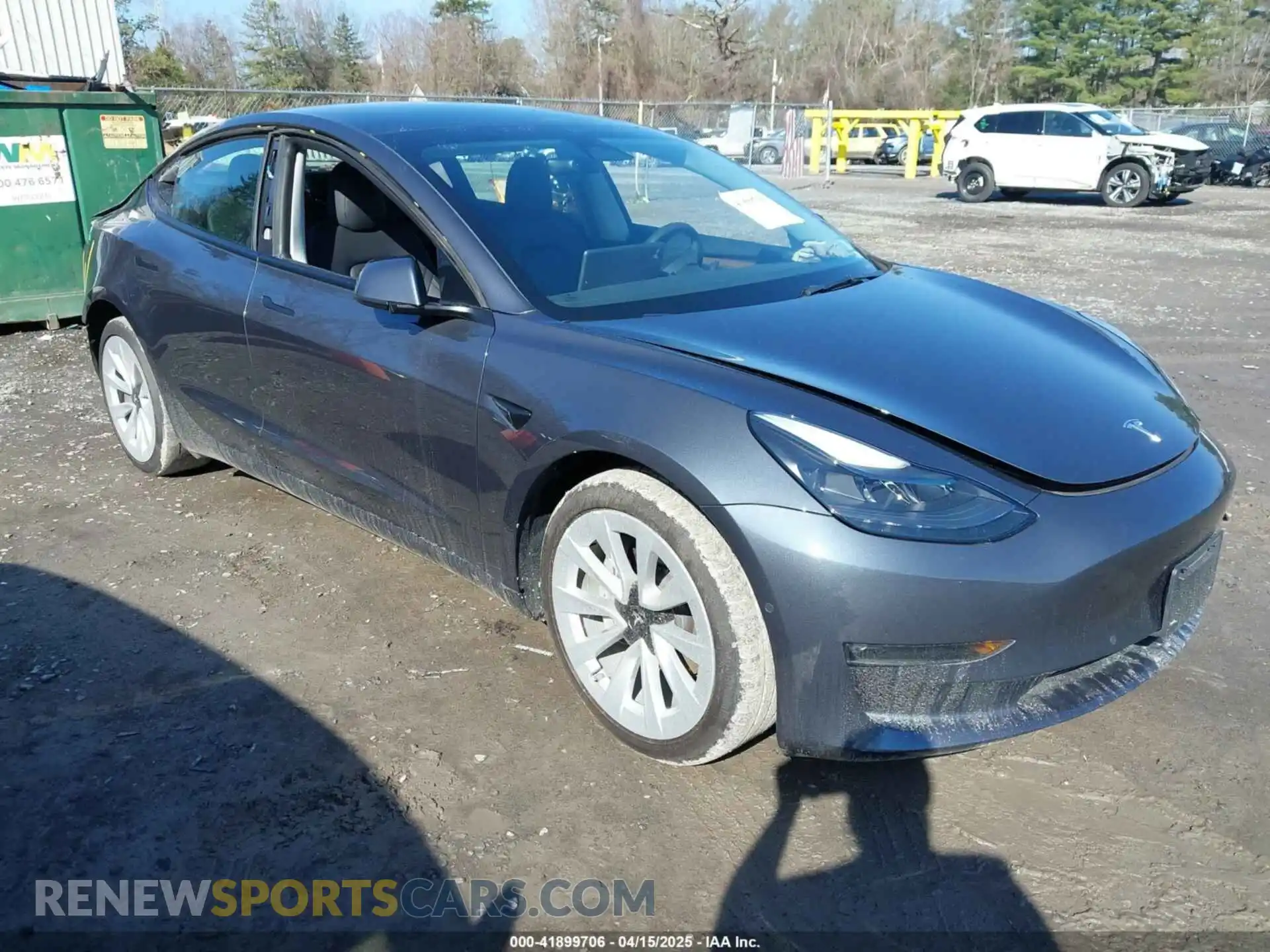 1 Photograph of a damaged car 5YJ3E1EB0NF365284 TESLA MODEL 3 2022