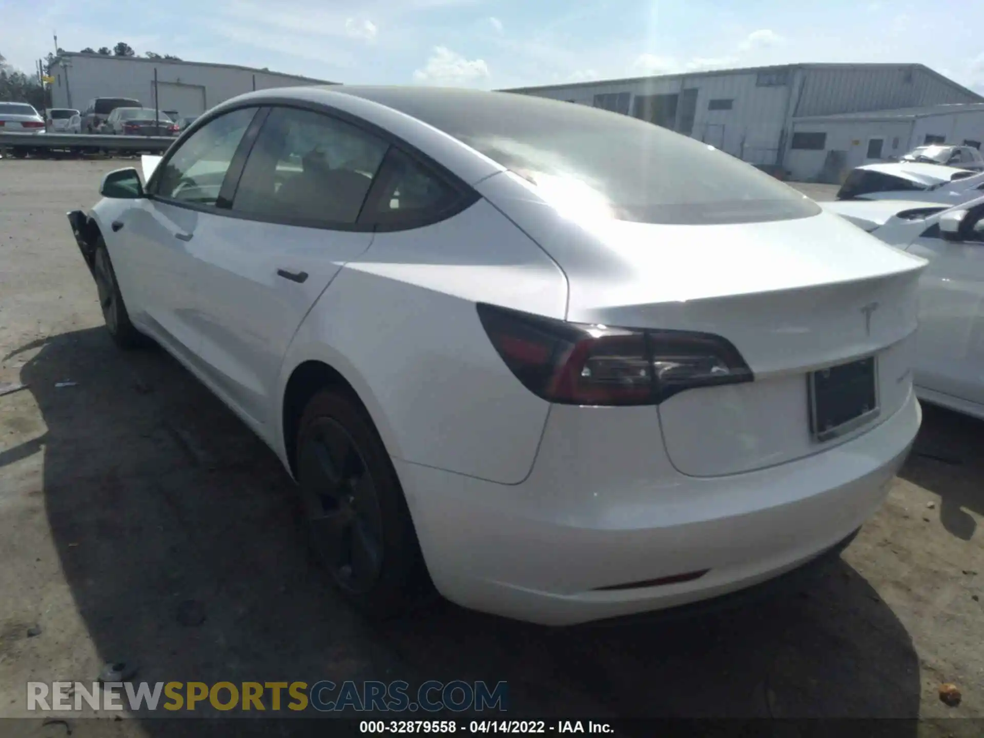 3 Photograph of a damaged car 5YJ3E1EB1NF106075 TESLA MODEL 3 2022