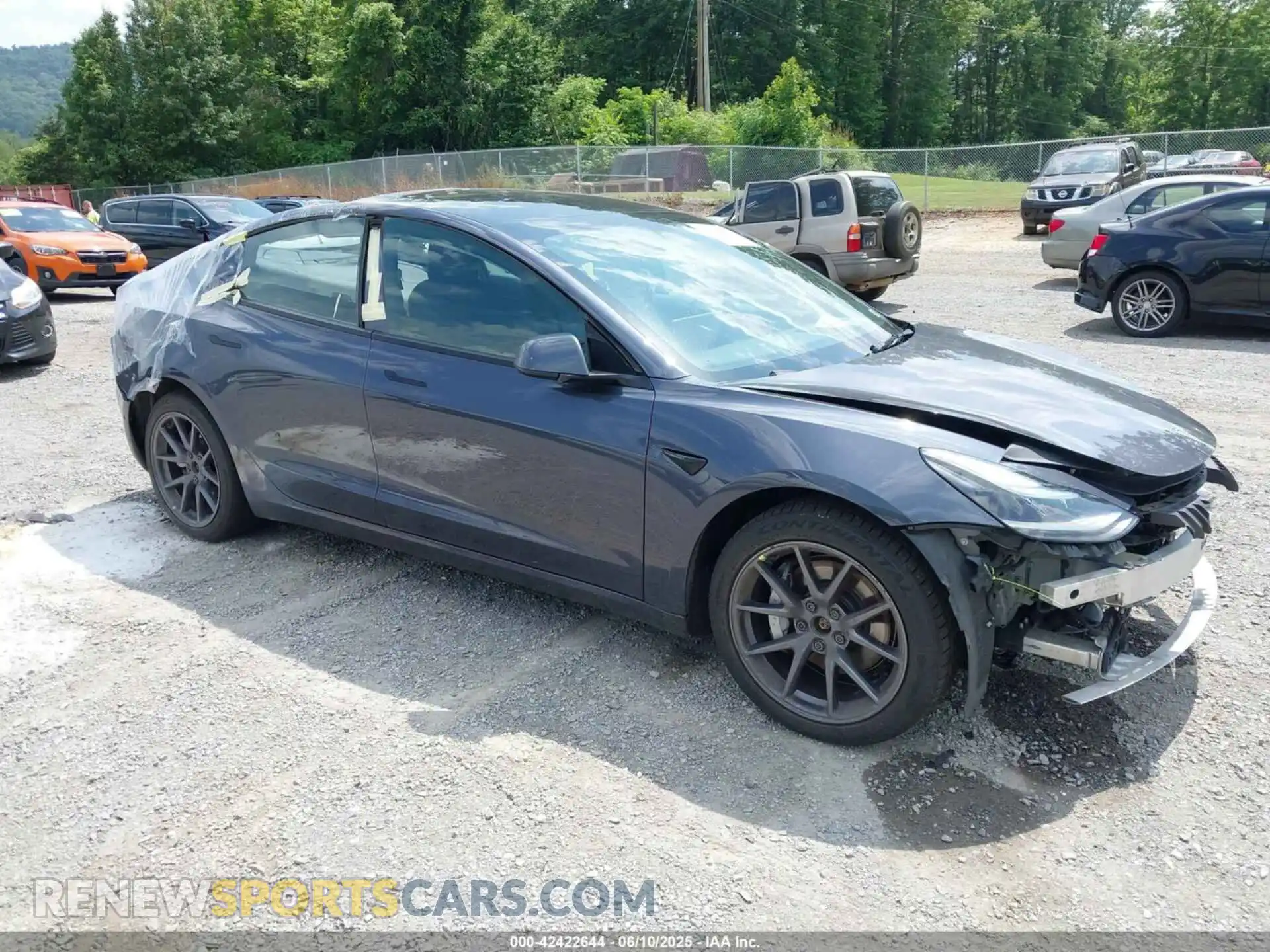 1 fotografías del automóvil dañado 5YJ3E1EB1NF121045 TESLA MODEL 3 2022