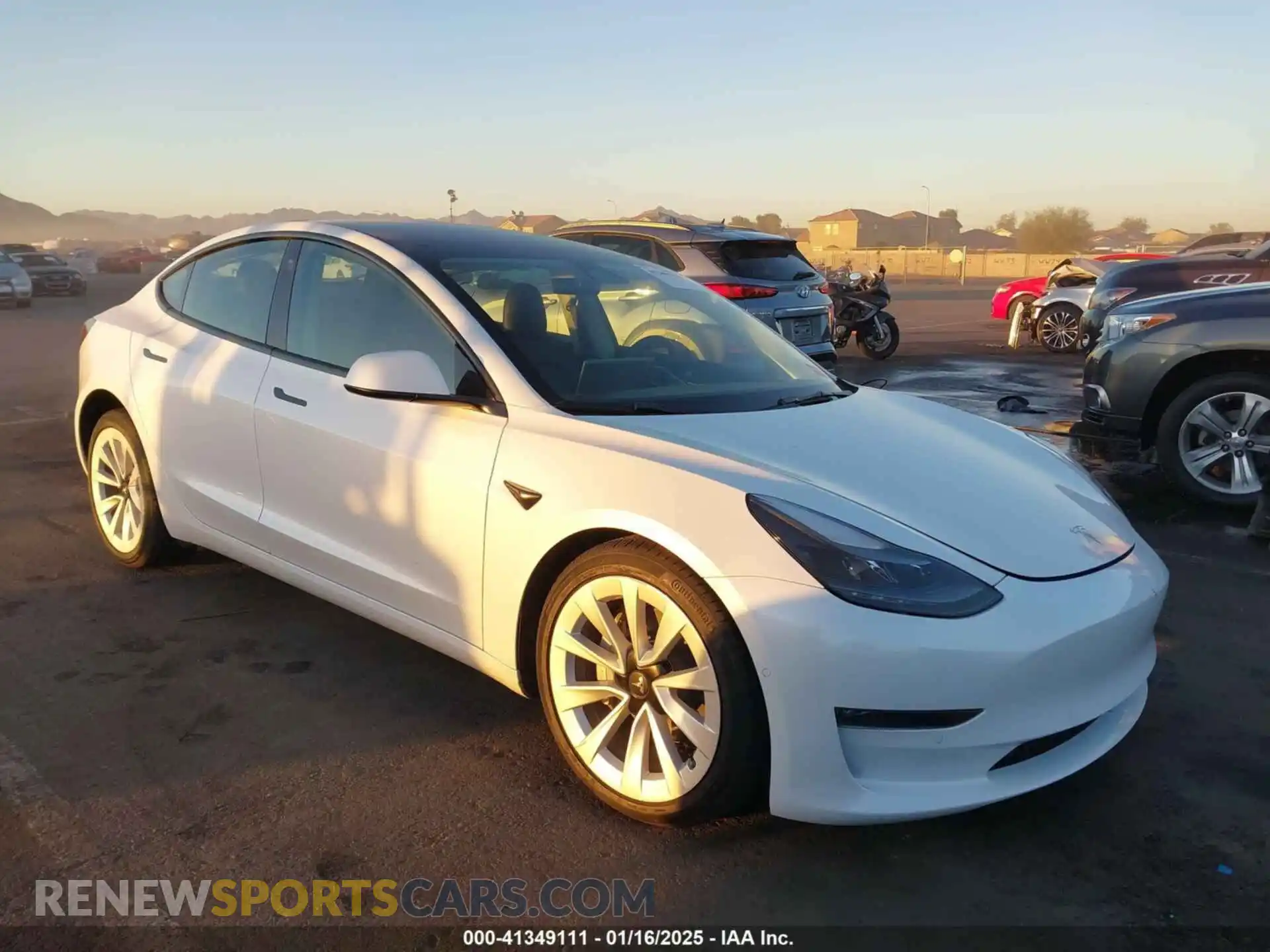 1 Photograph of a damaged car 5YJ3E1EB1NF129310 TESLA MODEL 3 2022