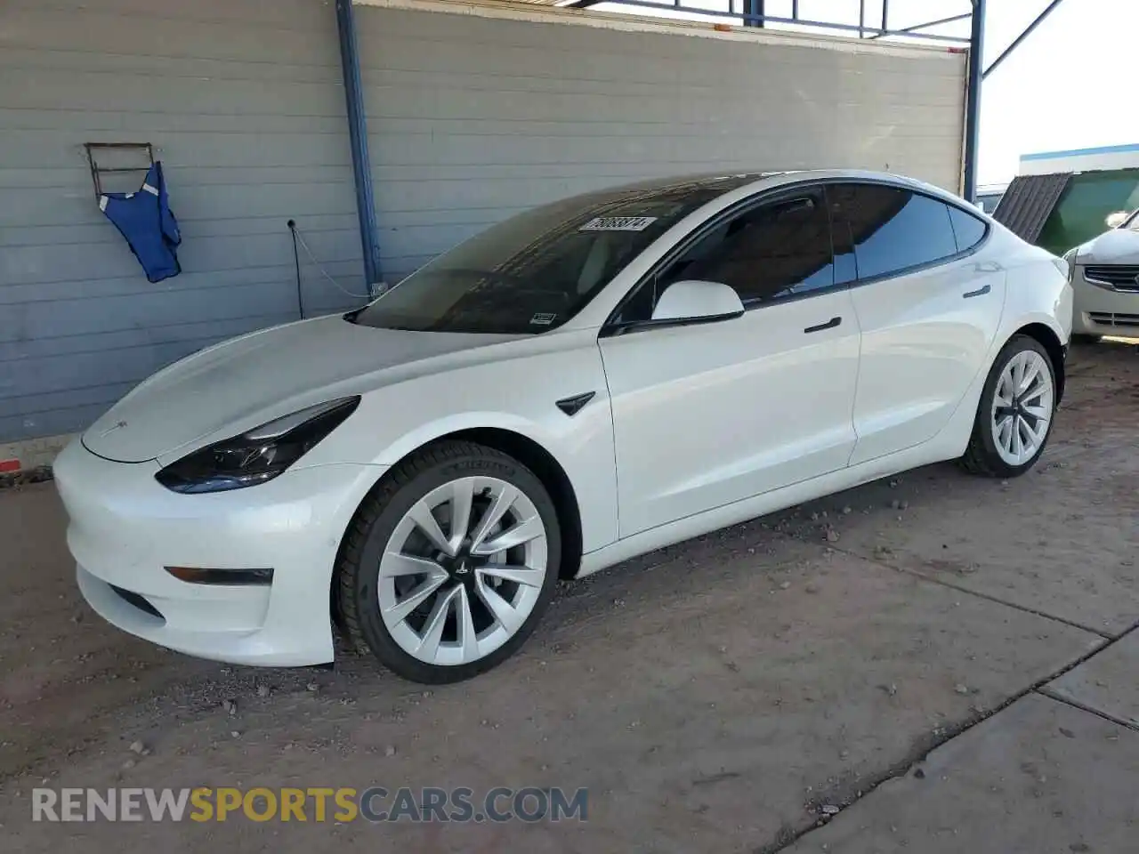 1 Photograph of a damaged car 5YJ3E1EB1NF129324 TESLA MODEL 3 2022