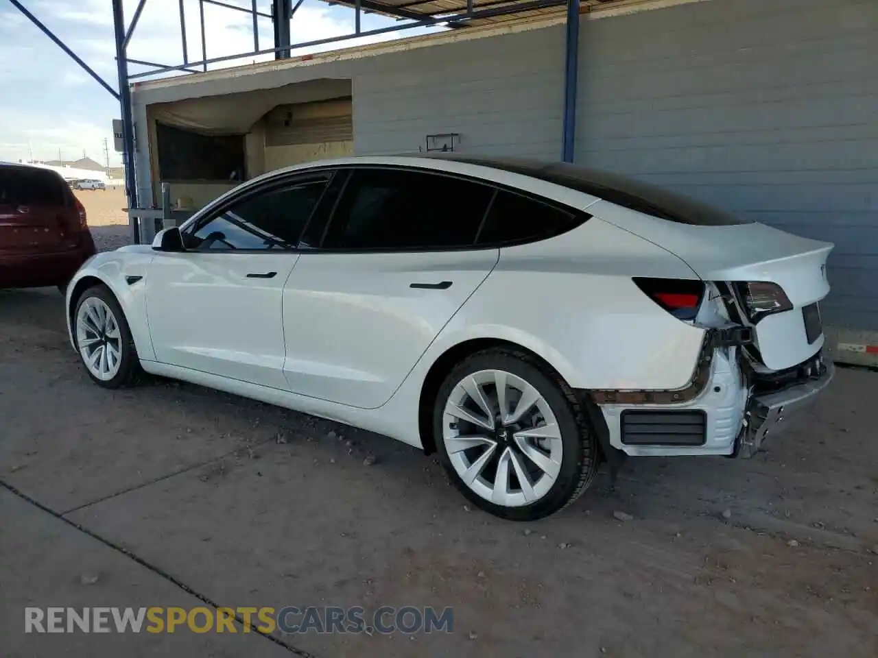2 Photograph of a damaged car 5YJ3E1EB1NF129324 TESLA MODEL 3 2022