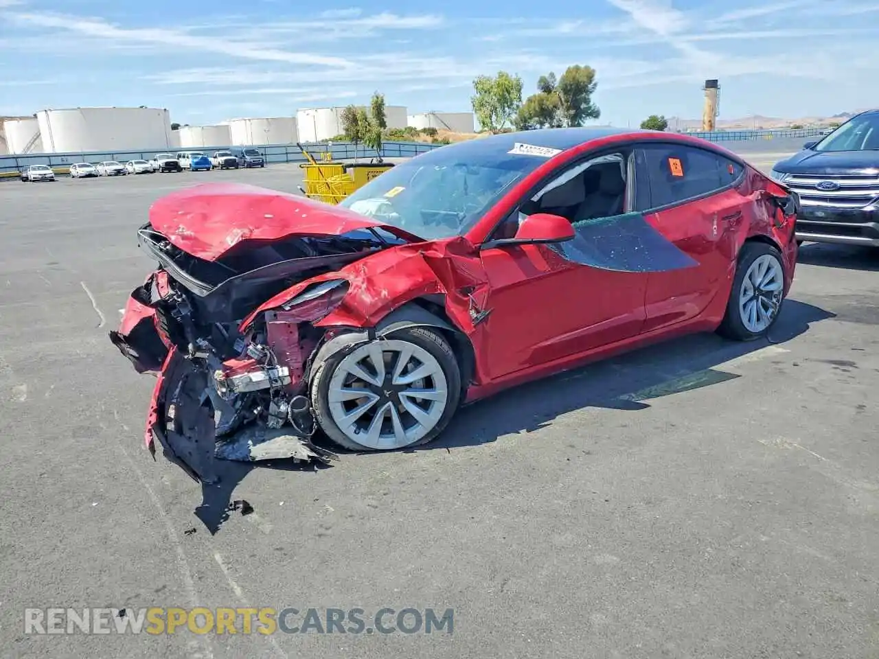 1 fotografías del automóvil dañado 5YJ3E1EB1NF132546 TESLA MODEL 3 2022