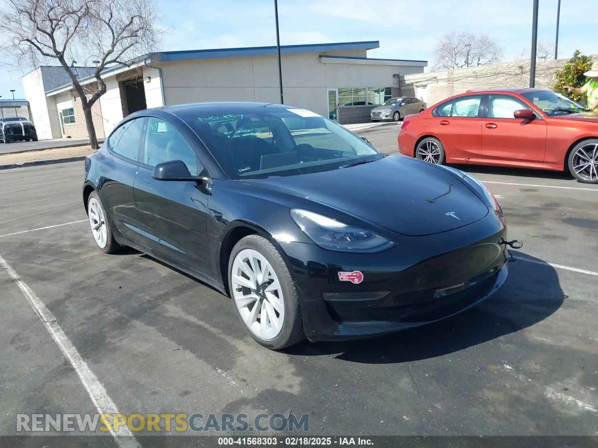 1 Photograph of a damaged car 5YJ3E1EB1NF133356 TESLA MODEL 3 2022