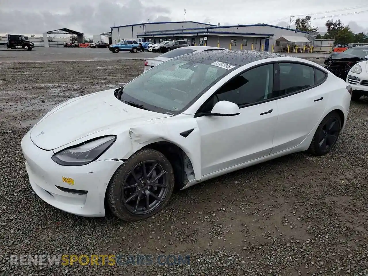 1 Photograph of a damaged car 5YJ3E1EB1NF135351 TESLA MODEL 3 2022