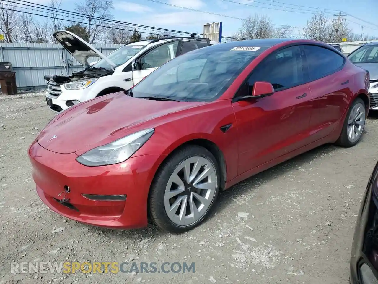 1 Фотография поврежденного автомобиля 5YJ3E1EB1NF135544 TESLA MODEL 3 2022