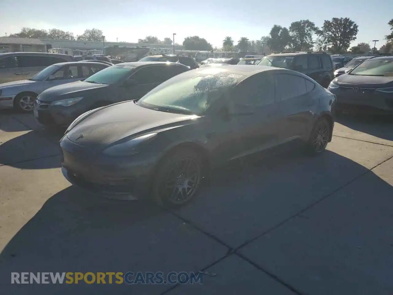 1 Photograph of a damaged car 5YJ3E1EB1NF138766 TESLA MODEL 3 2022