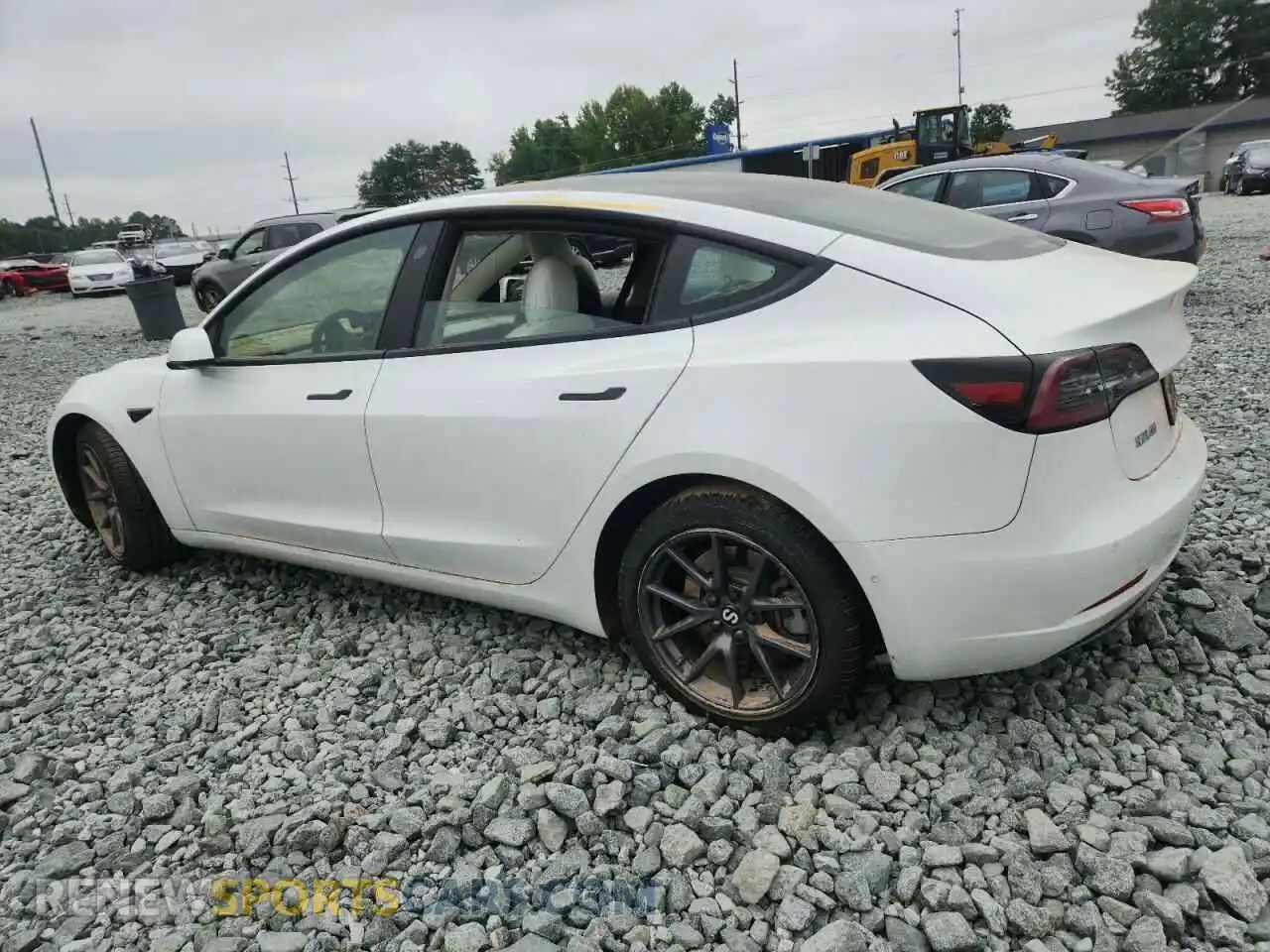 2 Photograph of a damaged car 5YJ3E1EB1NF154529 TESLA MODEL 3 2022