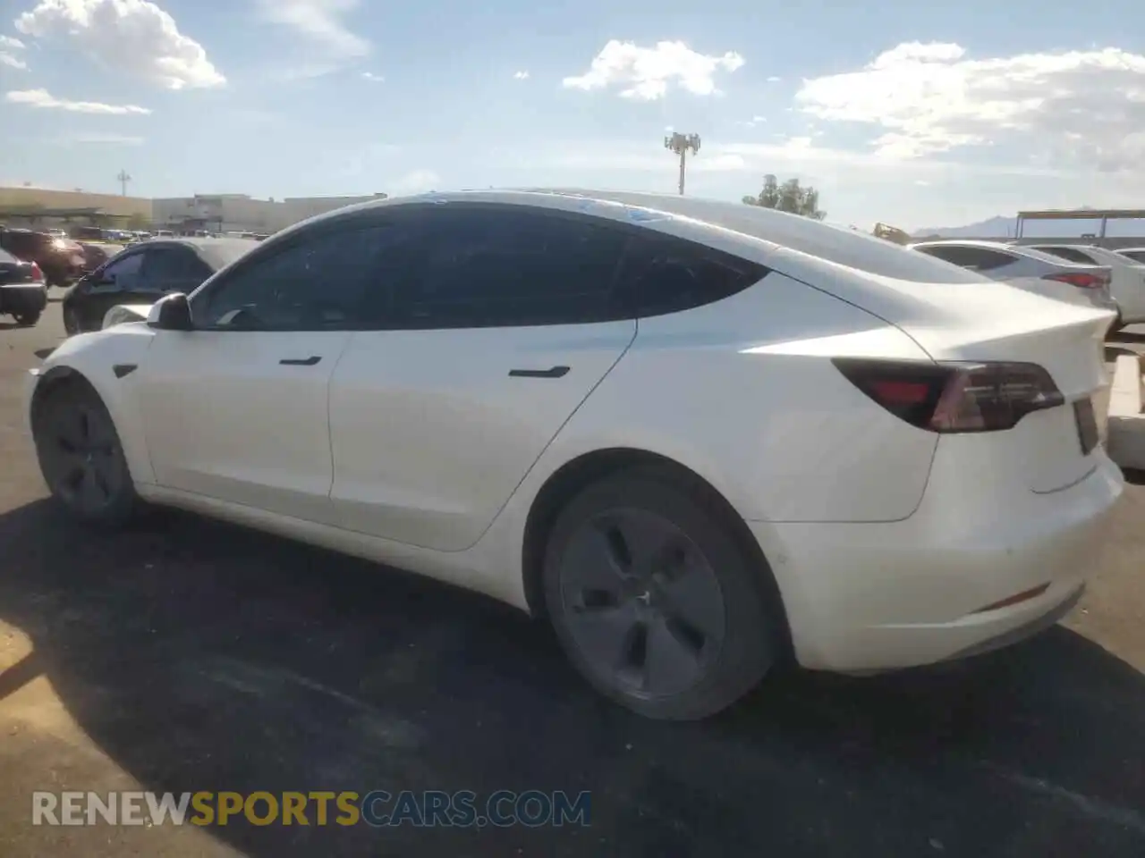 2 Photograph of a damaged car 5YJ3E1EB1NF160914 TESLA MODEL 3 2022