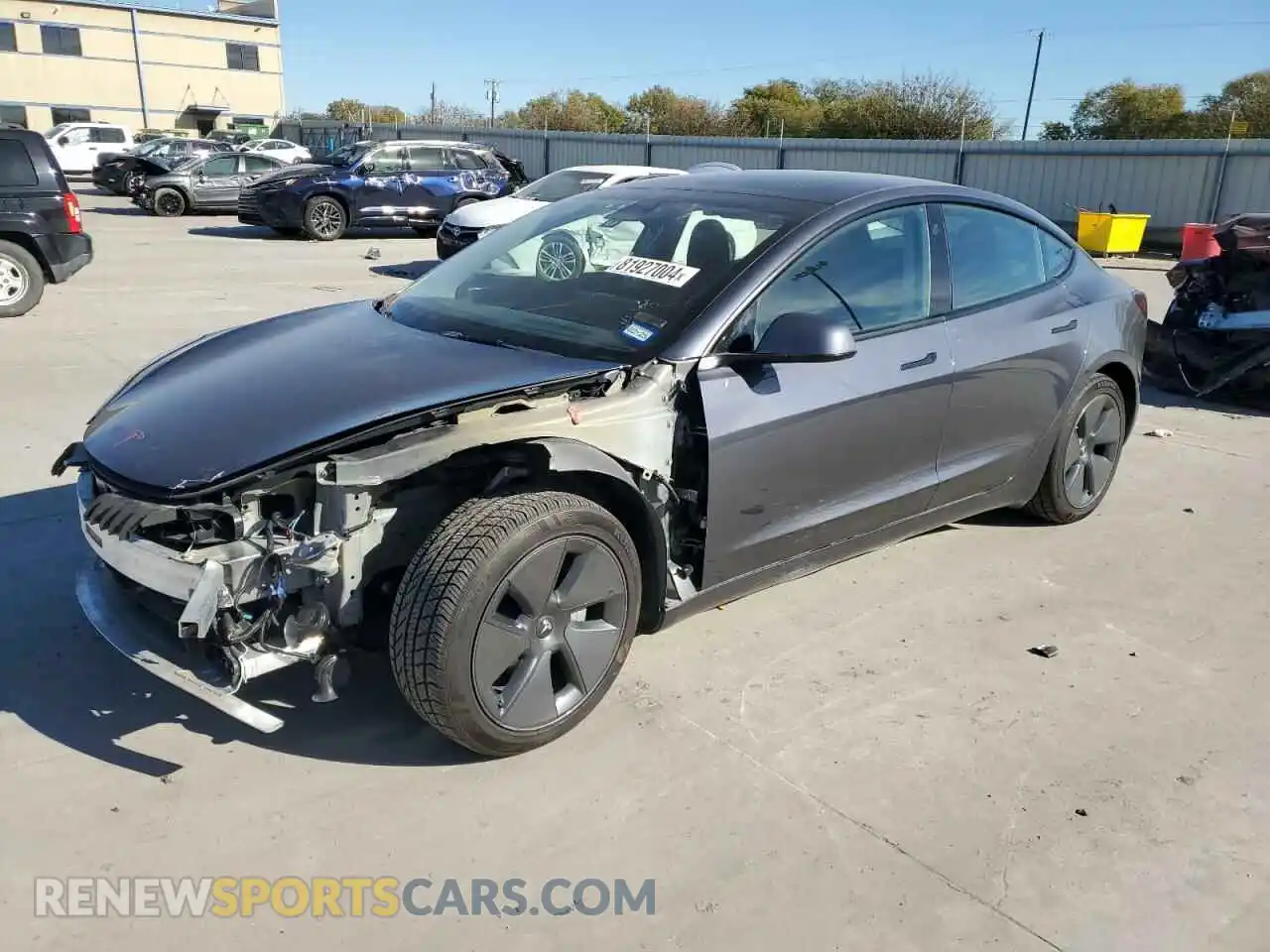 1 Photograph of a damaged car 5YJ3E1EB1NF171895 TESLA MODEL 3 2022