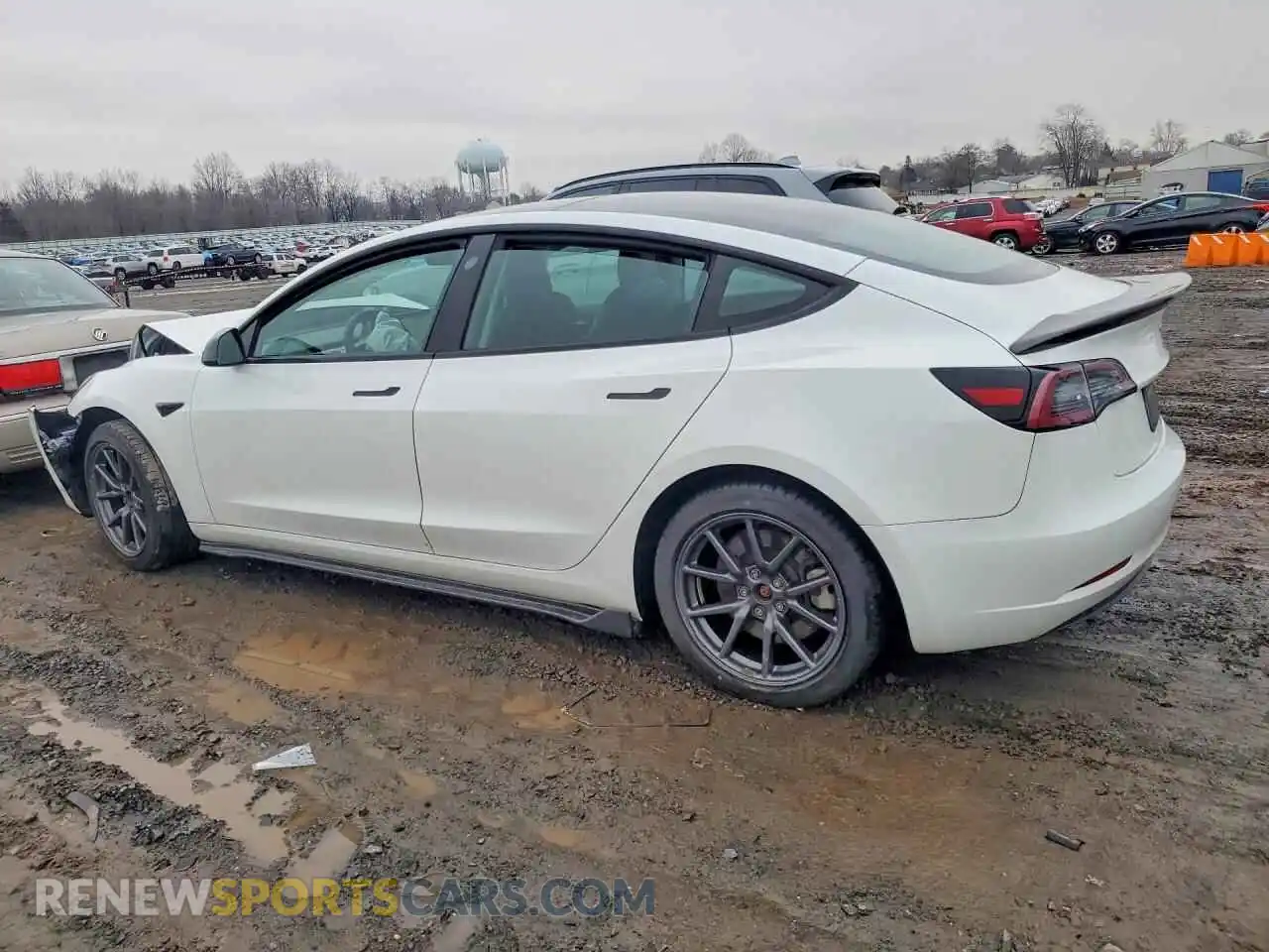 2 Photograph of a damaged car 5YJ3E1EB1NF174294 TESLA MODEL 3 2022