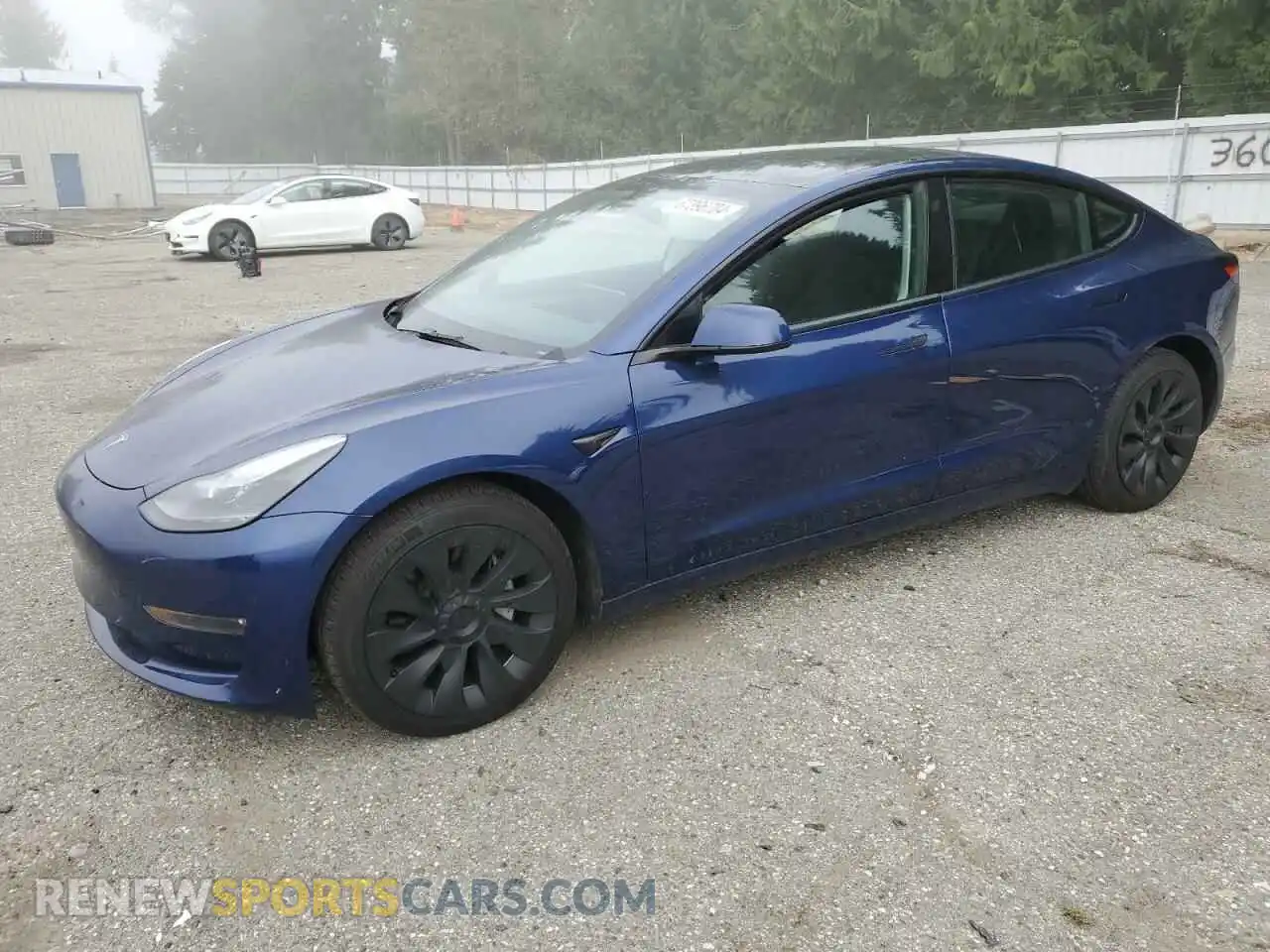 1 Photograph of a damaged car 5YJ3E1EB1NF179141 TESLA MODEL 3 2022