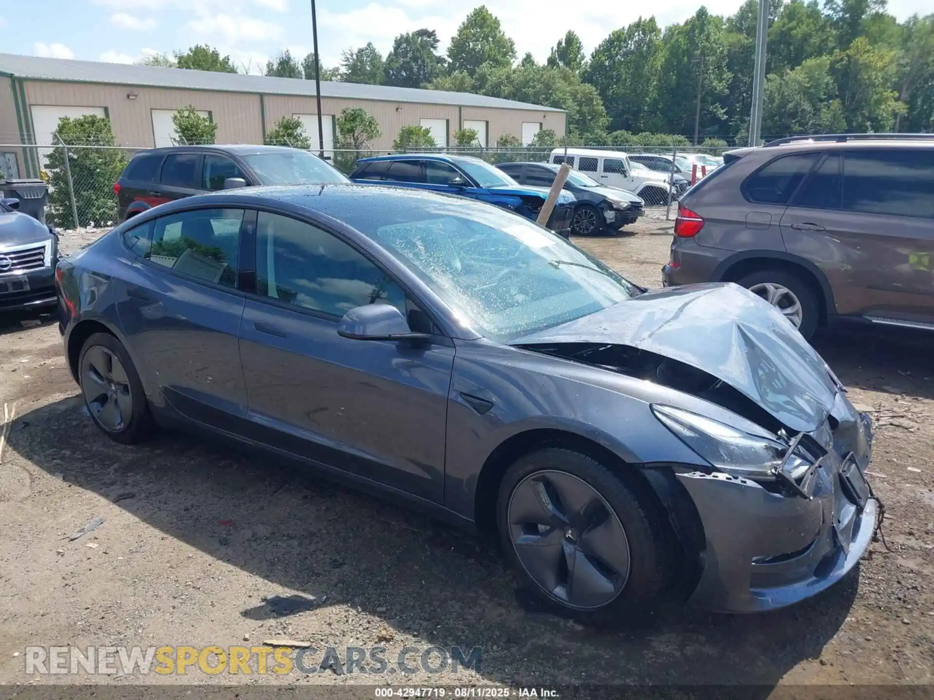 1 Photograph of a damaged car 5YJ3E1EB1NF179284 TESLA MODEL 3 2022
