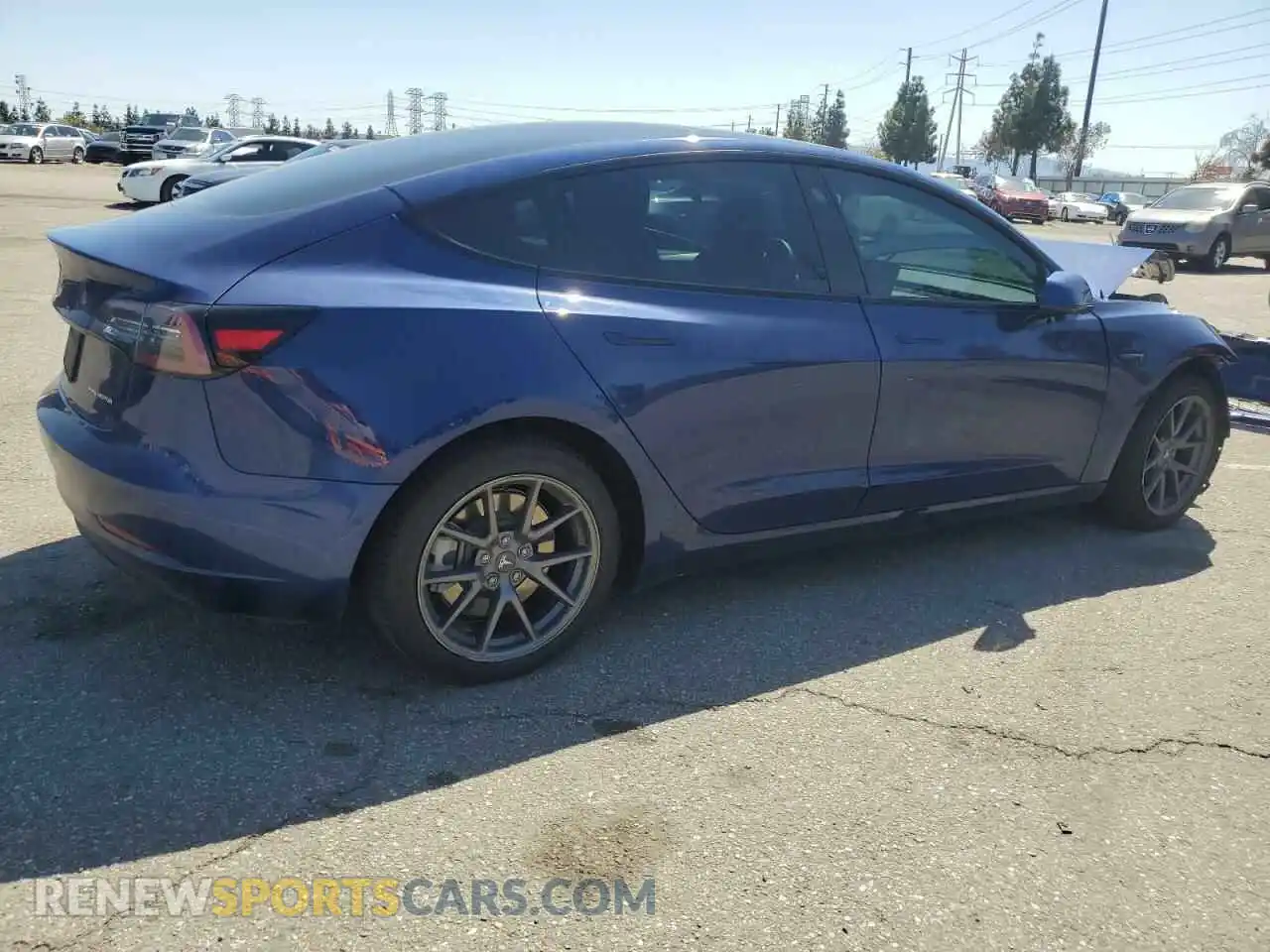 3 Photograph of a damaged car 5YJ3E1EB1NF190916 TESLA MODEL 3 2022