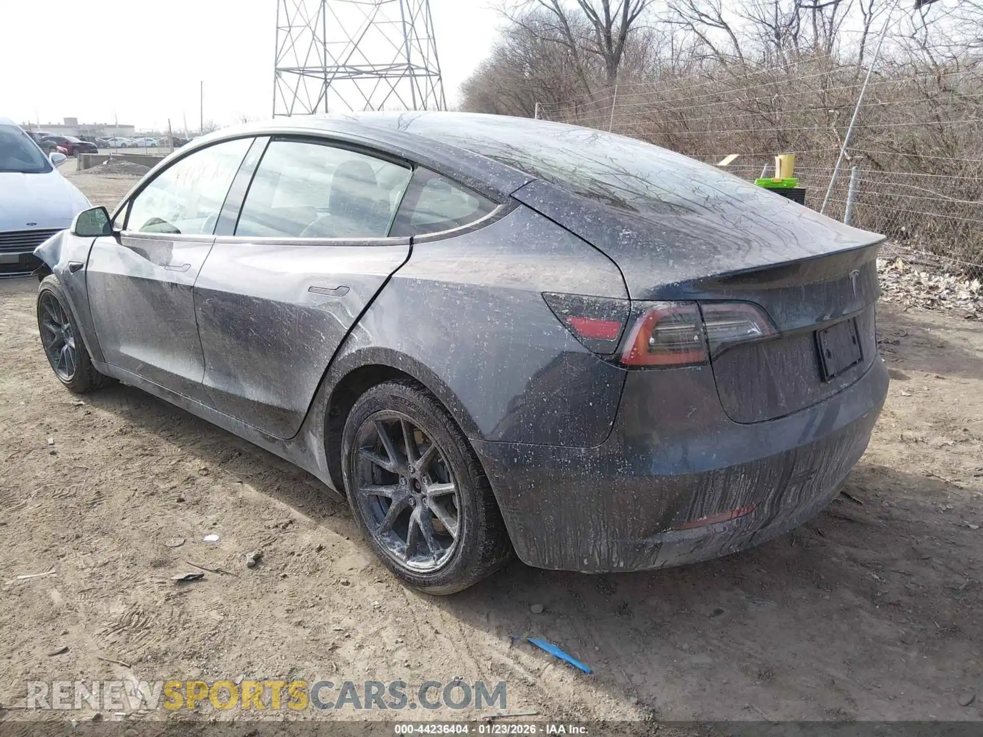 3 Photograph of a damaged car 5YJ3E1EB1NF190947 TESLA MODEL 3 2022