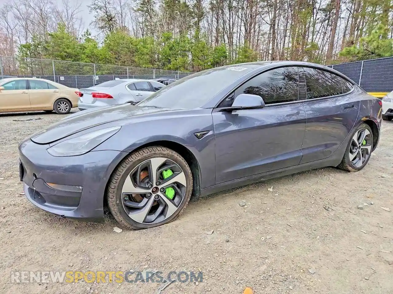 1 Photograph of a damaged car 5YJ3E1EB1NF192388 TESLA MODEL 3 2022