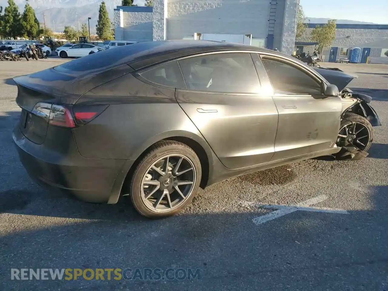 3 Photograph of a damaged car 5YJ3E1EB1NF197400 TESLA MODEL 3 2022