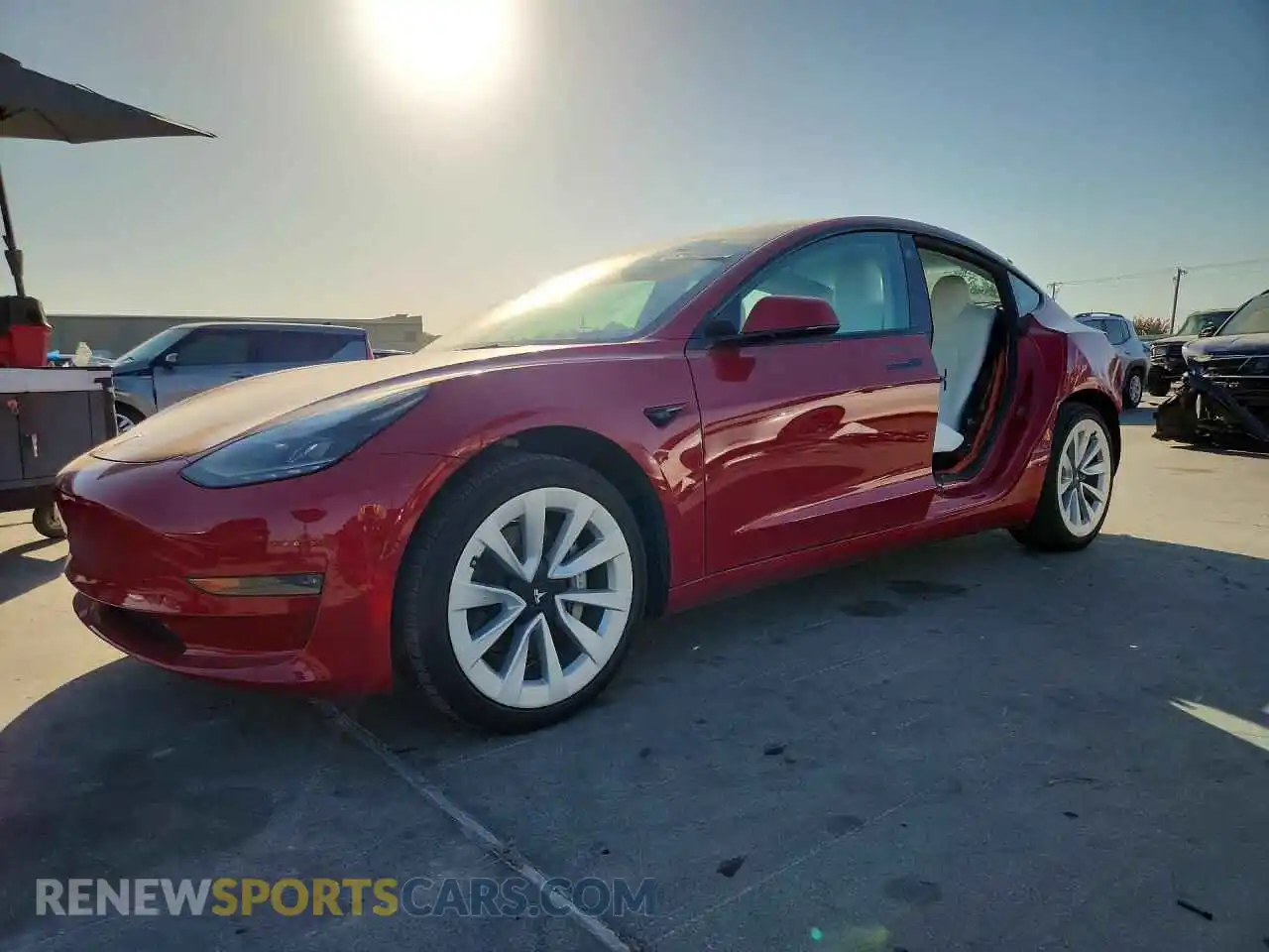 1 Фотография поврежденного автомобиля 5YJ3E1EB1NF199633 TESLA MODEL 3 2022