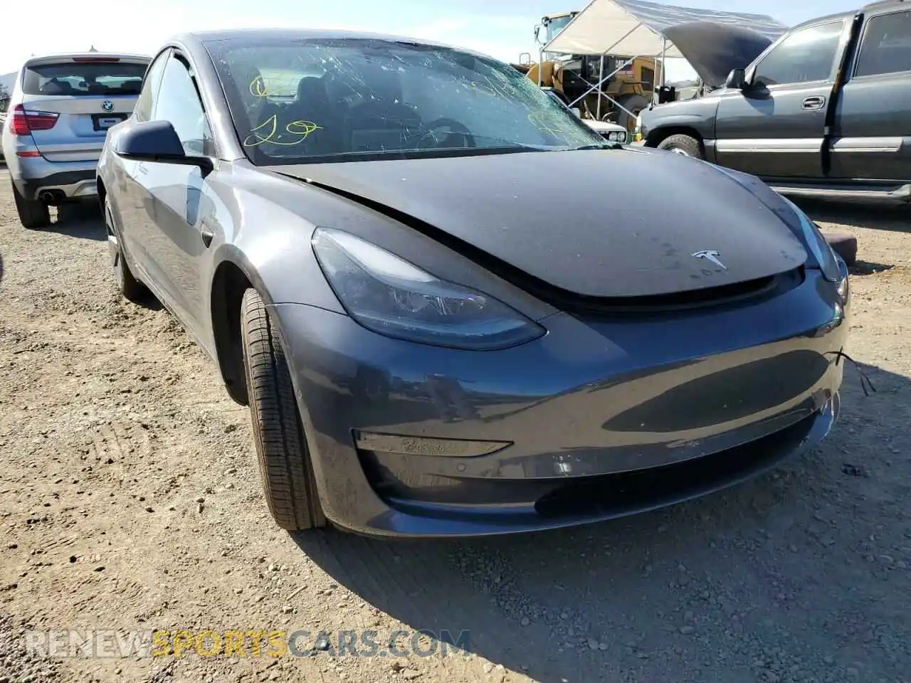 1 fotografías del automóvil dañado 5YJ3E1EB1NF206614 TESLA MODEL 3 2022