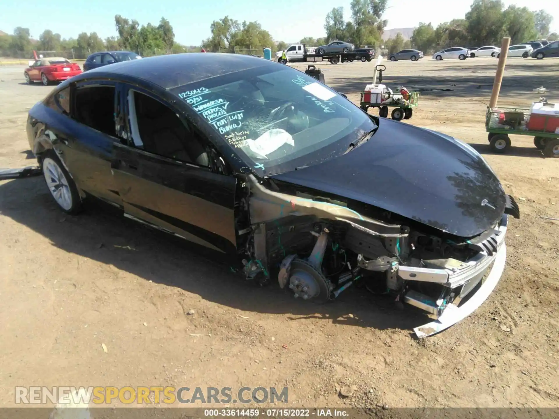 1 Фотография поврежденного автомобиля 5YJ3E1EB1NF210968 TESLA MODEL 3 2022