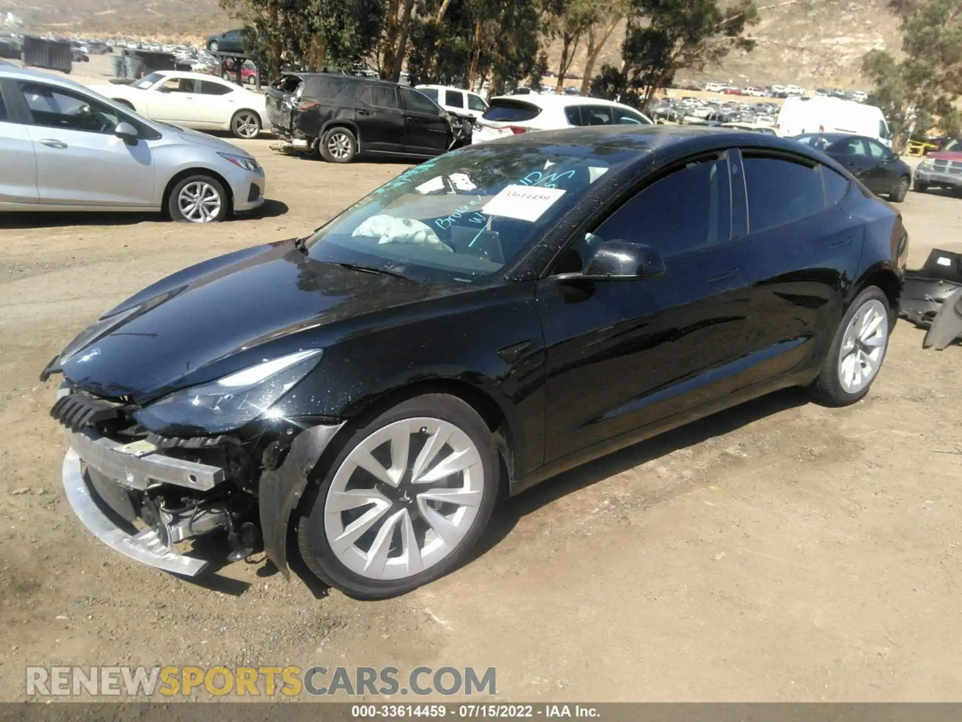 2 Фотография поврежденного автомобиля 5YJ3E1EB1NF210968 TESLA MODEL 3 2022