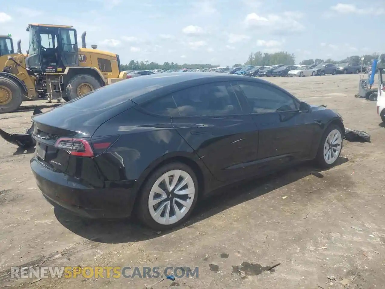 3 Photograph of a damaged car 5YJ3E1EB1NF233540 TESLA MODEL 3 2022
