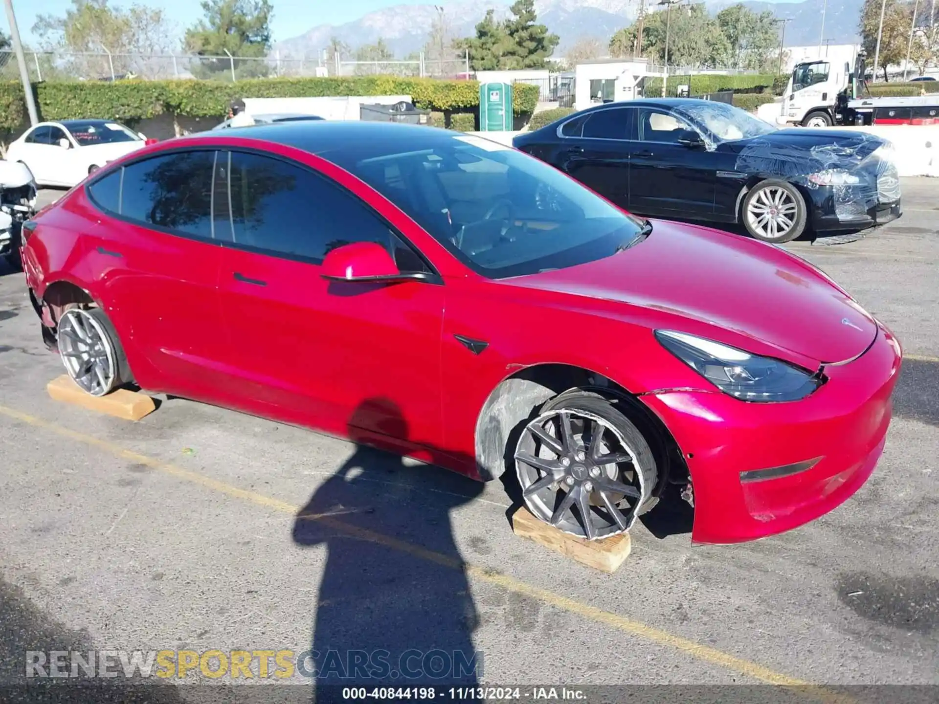 1 Photograph of a damaged car 5YJ3E1EB1NF249561 TESLA MODEL 3 2022