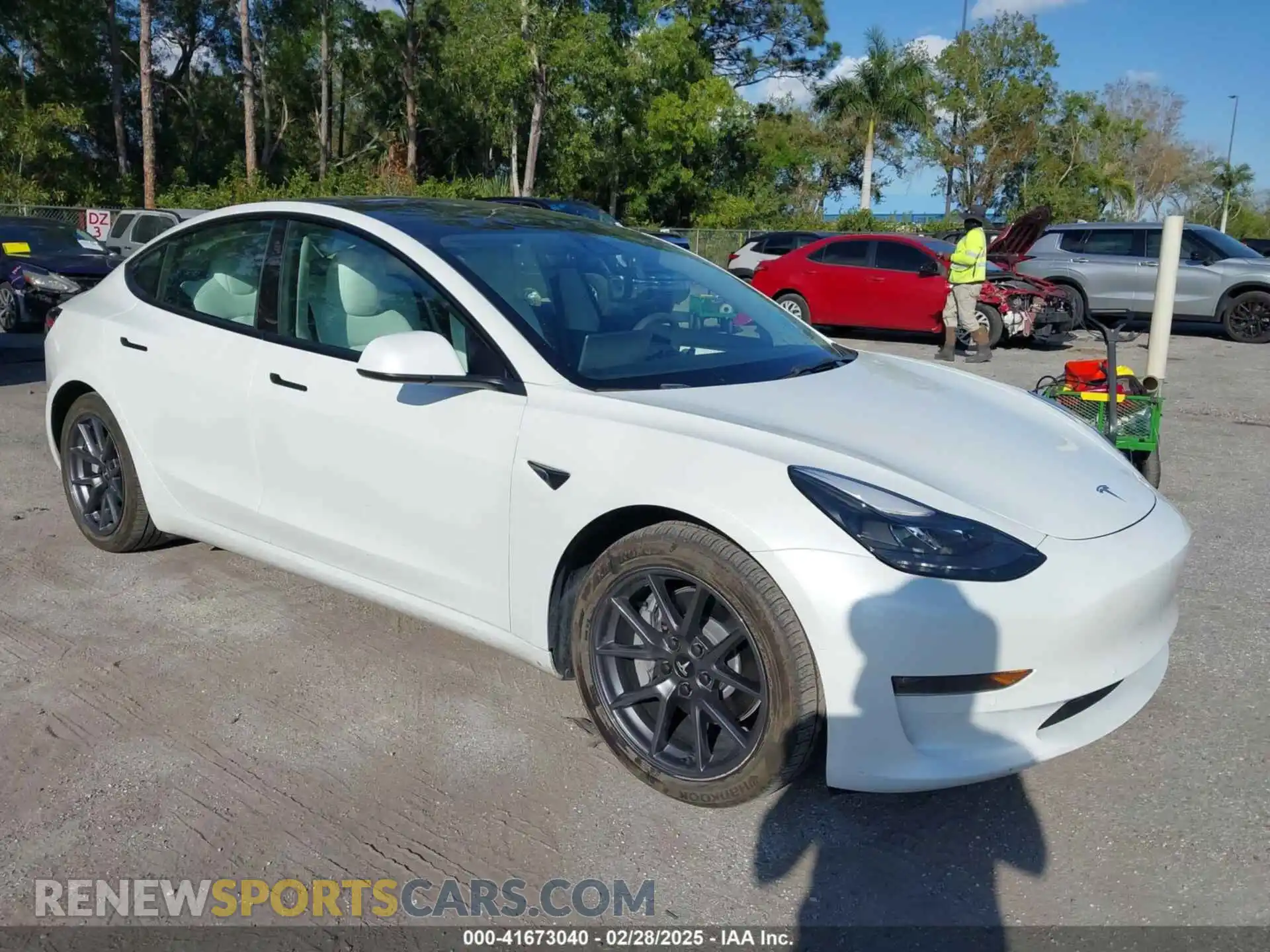 1 Photograph of a damaged car 5YJ3E1EB1NF251066 TESLA MODEL 3 2022