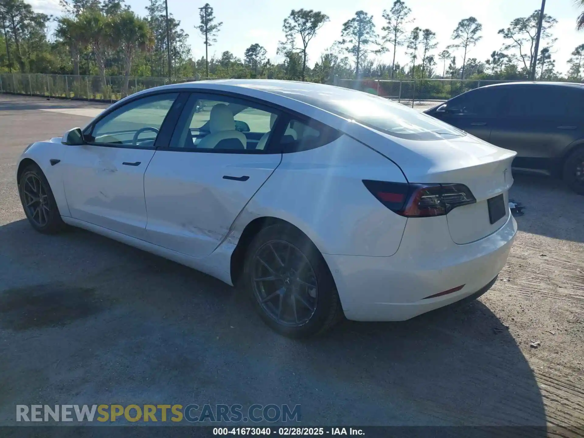 3 Photograph of a damaged car 5YJ3E1EB1NF251066 TESLA MODEL 3 2022