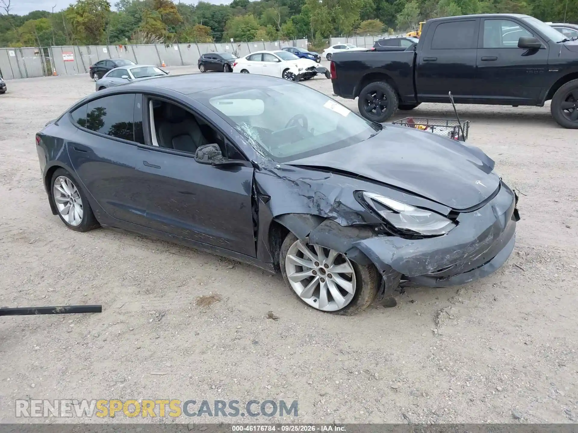 1 Photograph of a damaged car 5YJ3E1EB1NF251441 TESLA MODEL 3 2022