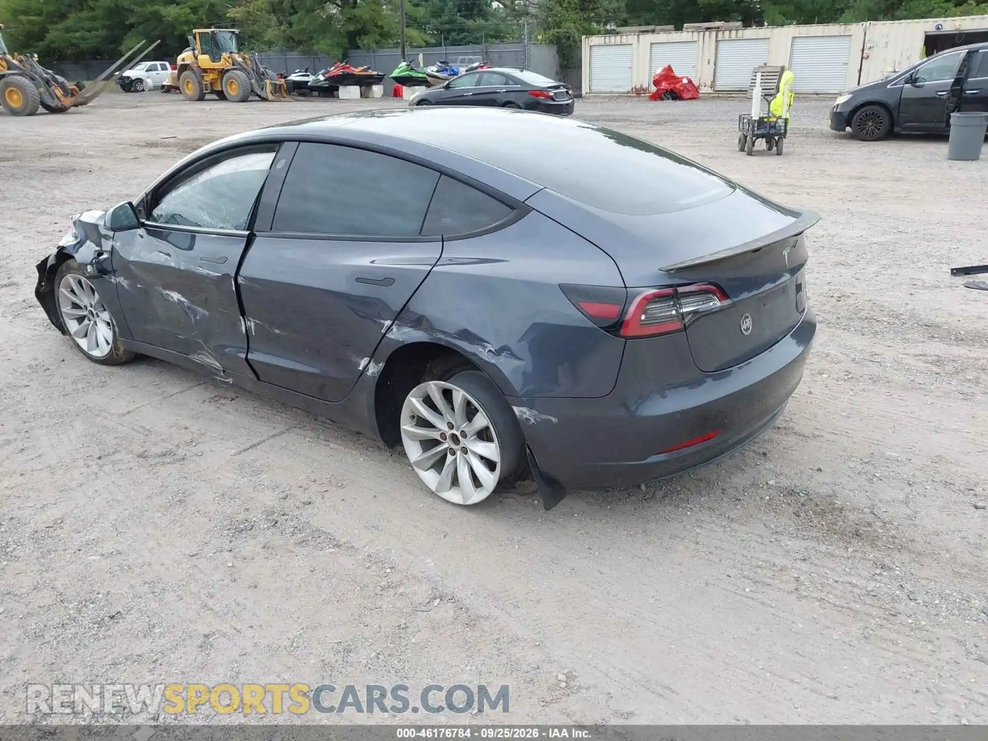 3 Photograph of a damaged car 5YJ3E1EB1NF251441 TESLA MODEL 3 2022