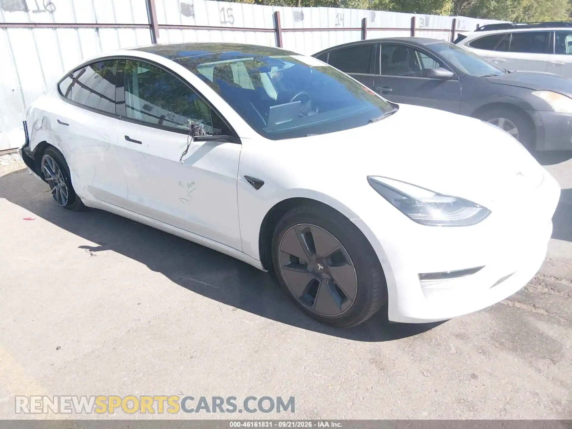 1 Photograph of a damaged car 5YJ3E1EB1NF257885 TESLA MODEL 3 2022