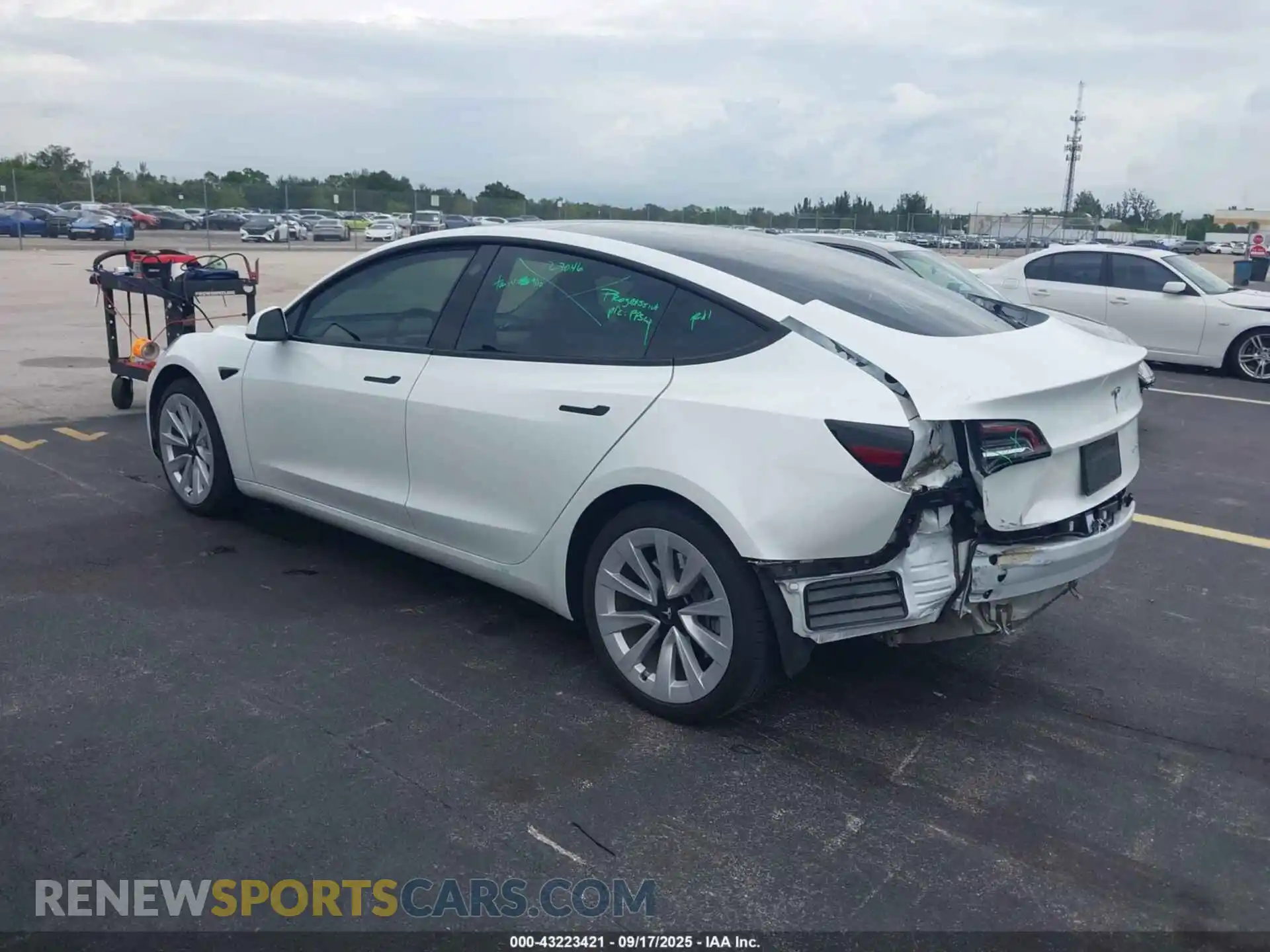 3 Photograph of a damaged car 5YJ3E1EB1NF265453 TESLA MODEL 3 2022
