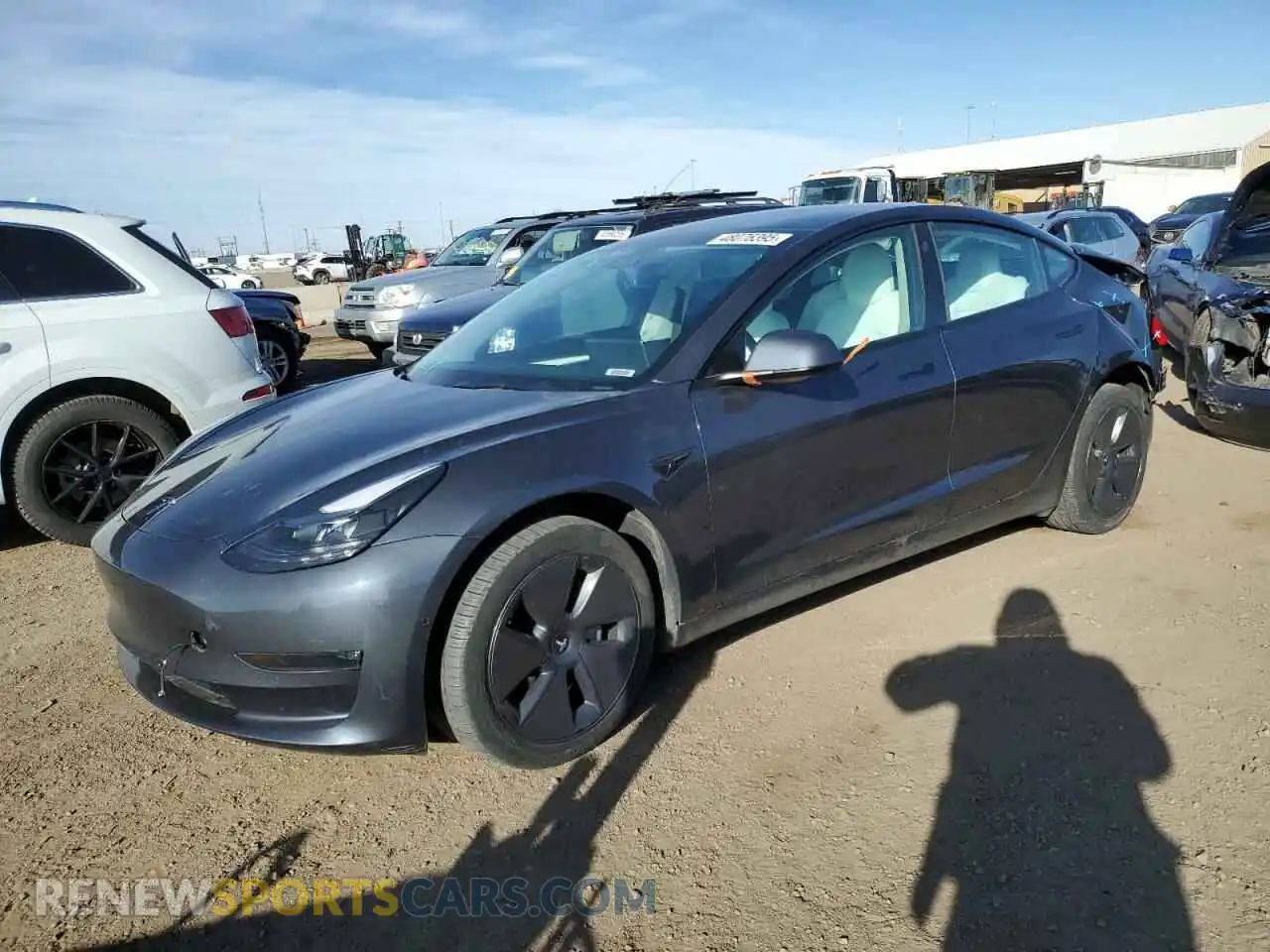 1 Photograph of a damaged car 5YJ3E1EB1NF270328 TESLA MODEL 3 2022