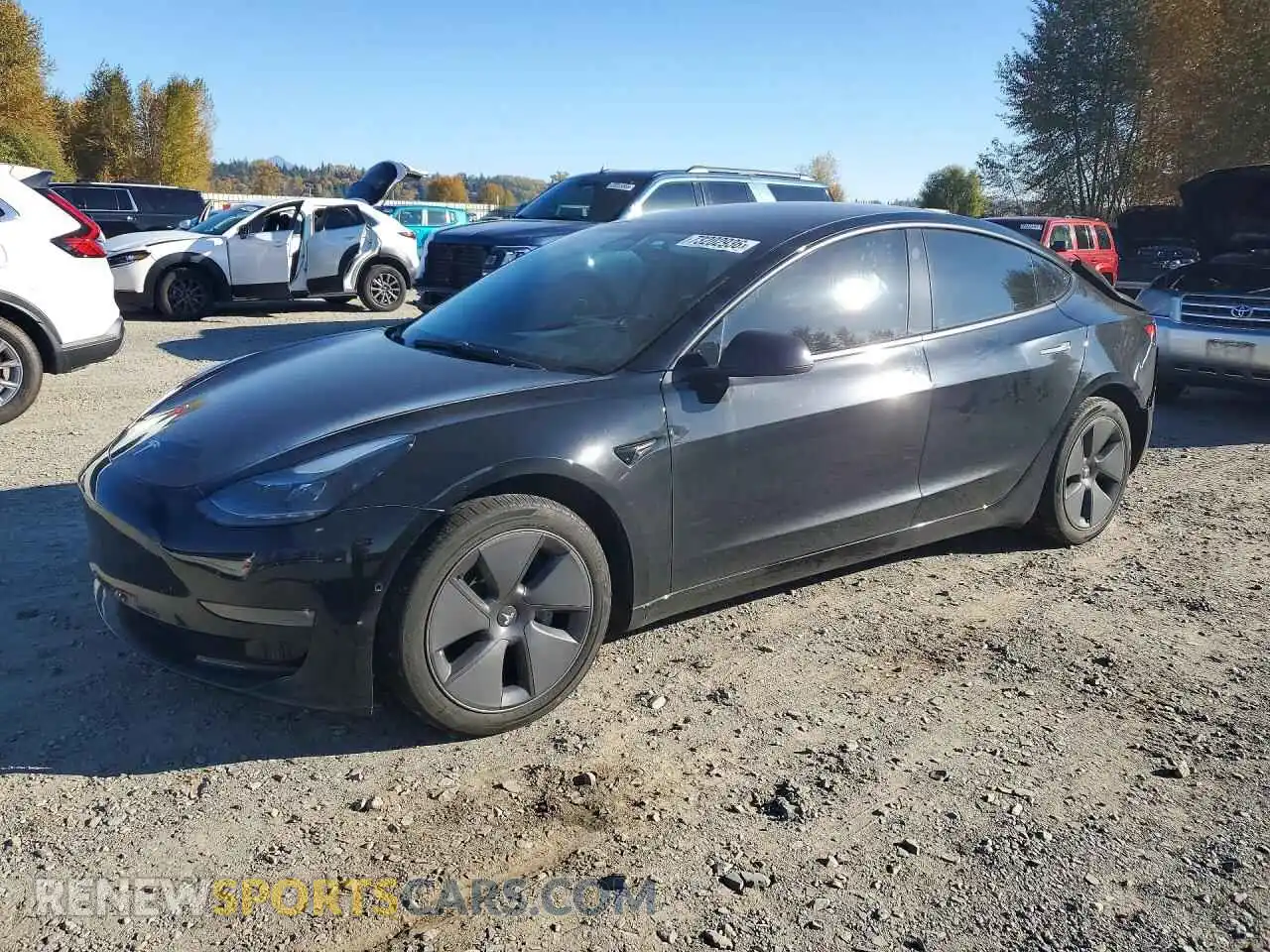 1 Фотография поврежденного автомобиля 5YJ3E1EB1NF270605 TESLA MODEL 3 2022