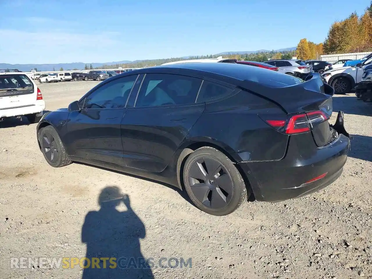 2 Фотография поврежденного автомобиля 5YJ3E1EB1NF270605 TESLA MODEL 3 2022