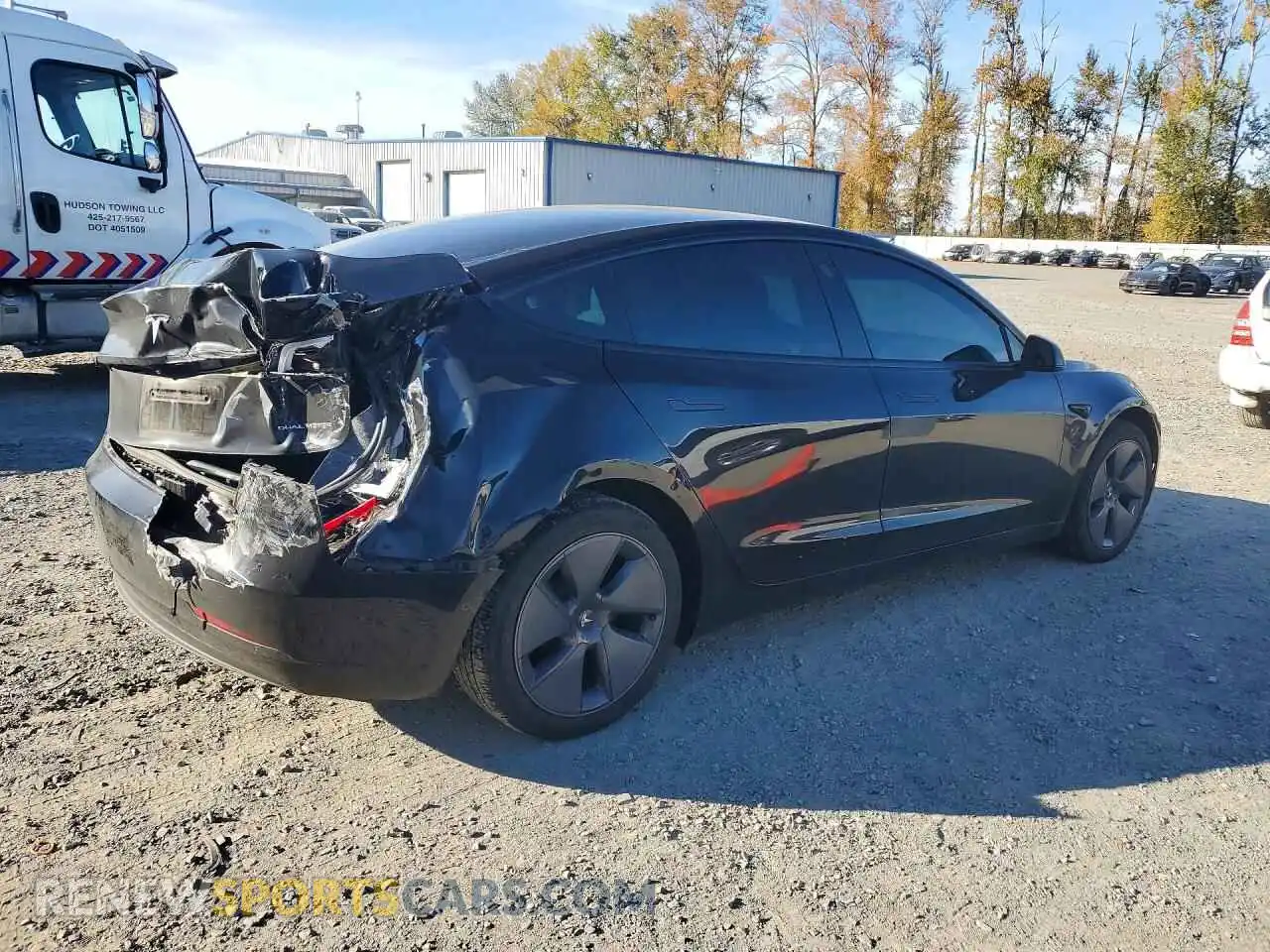 3 Фотография поврежденного автомобиля 5YJ3E1EB1NF270605 TESLA MODEL 3 2022