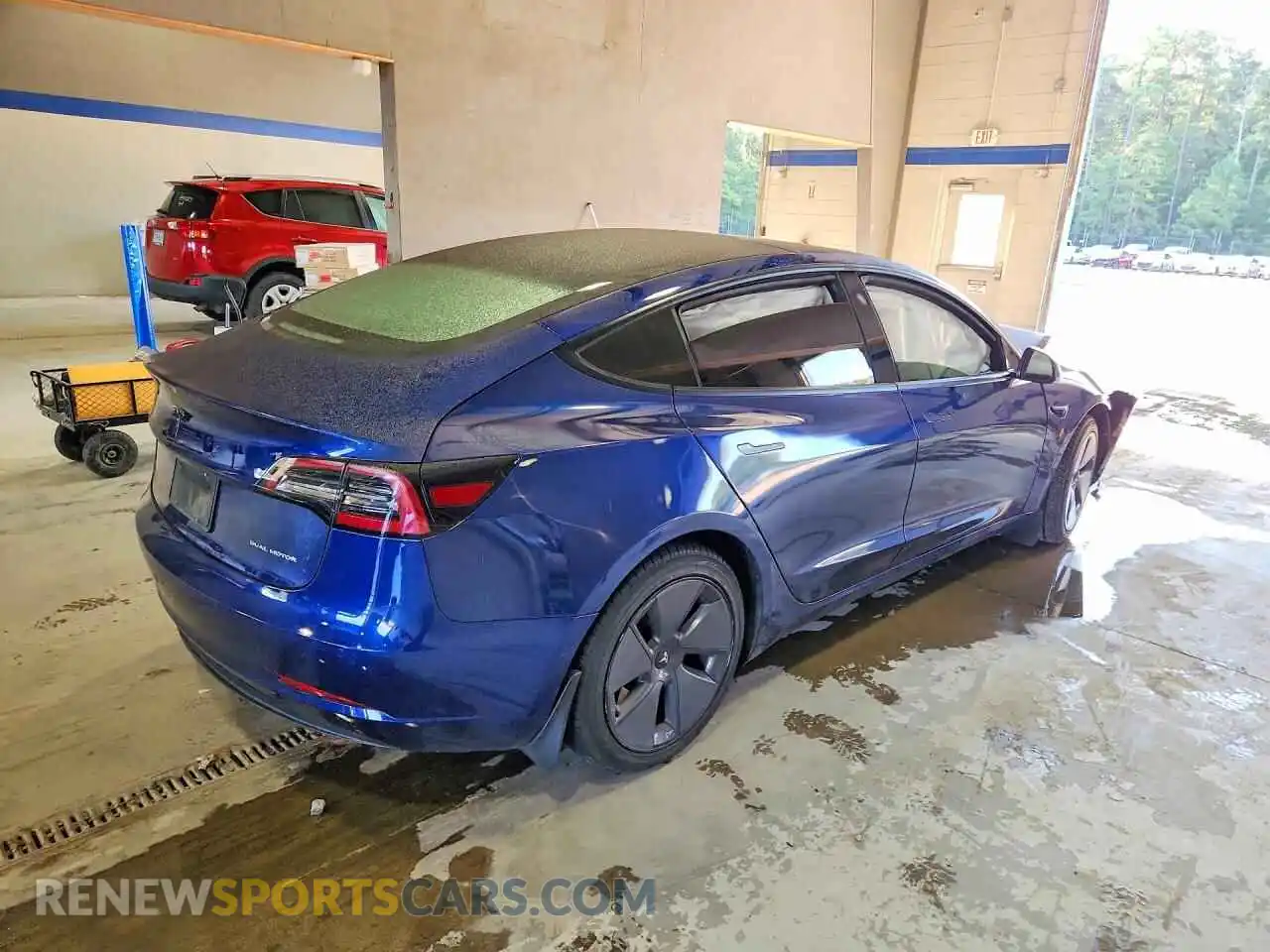 3 Photograph of a damaged car 5YJ3E1EB1NF274721 TESLA MODEL 3 2022