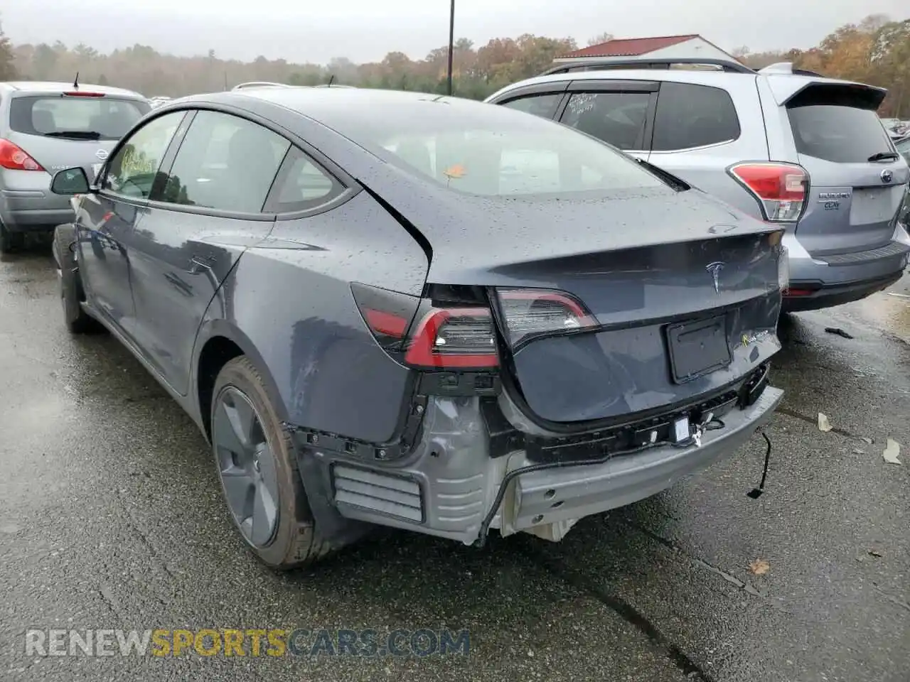 3 Photograph of a damaged car 5YJ3E1EB1NF278316 TESLA MODEL 3 2022