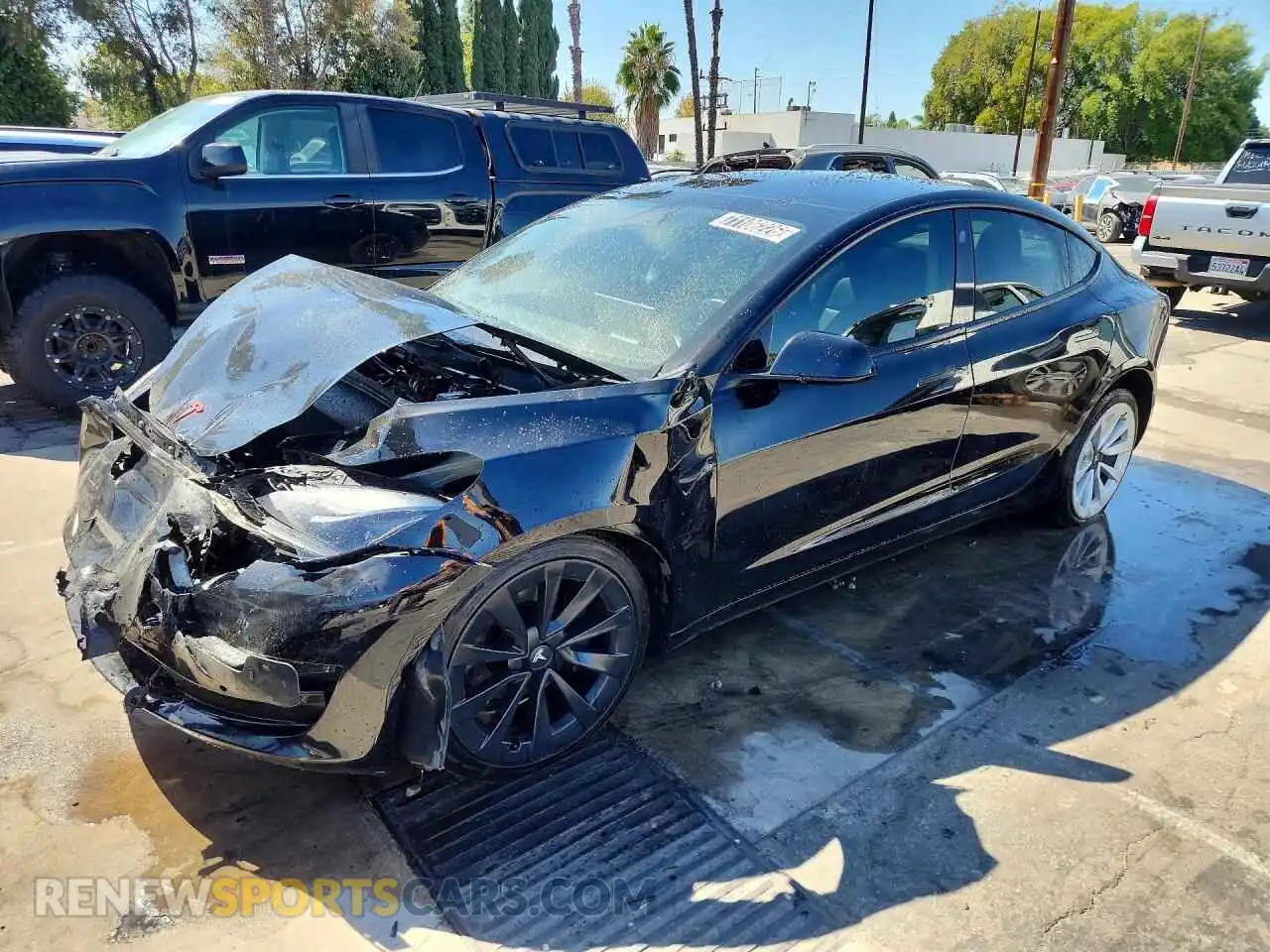 1 fotografías del automóvil dañado 5YJ3E1EB1NF287274 TESLA MODEL 3 2022